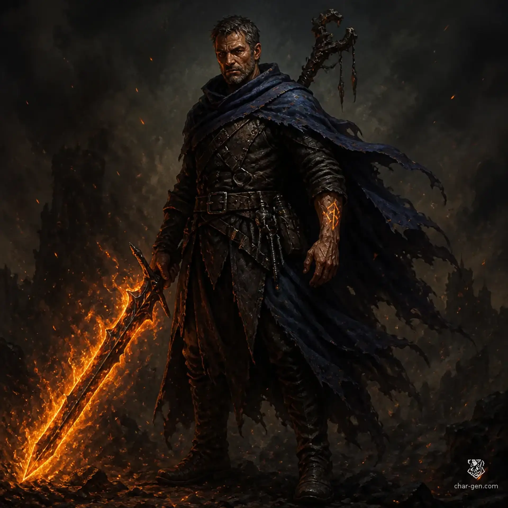 Silas Vane - AI-generated fantasy Character