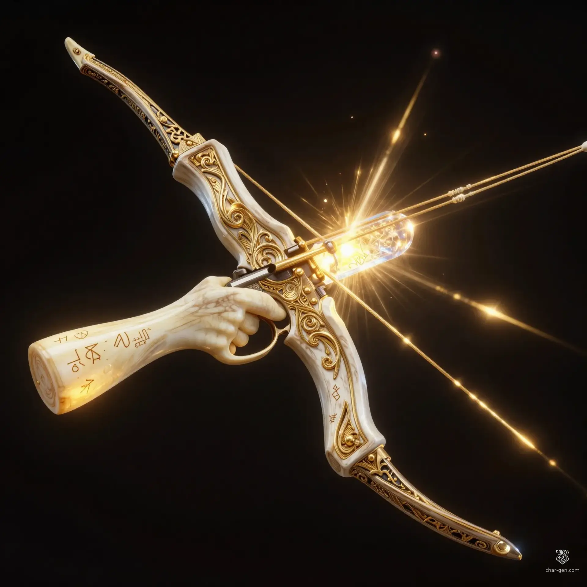 Haloheart Crossbow - AI-generated fantasy Magic Item