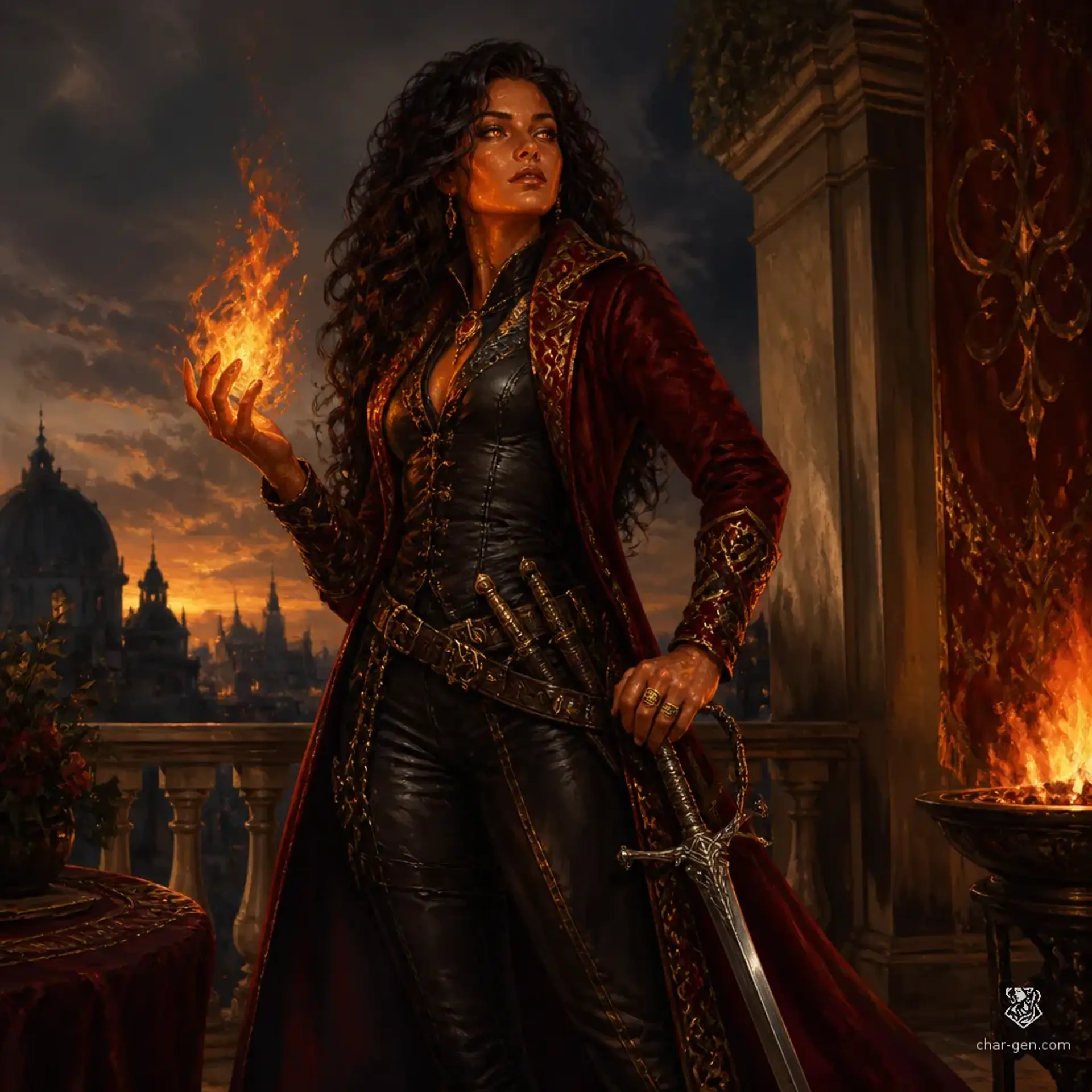Asra Kintara - AI-generated fantasy Character