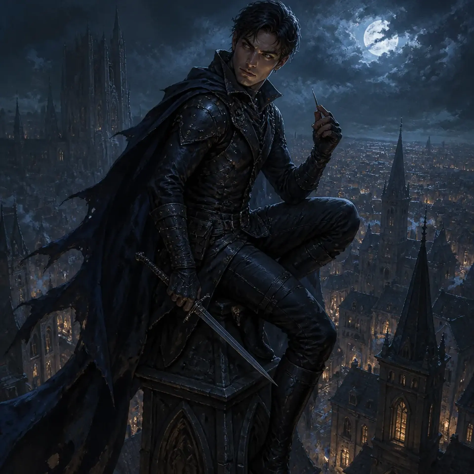 Silas Vane - AI-generated fantasy Character