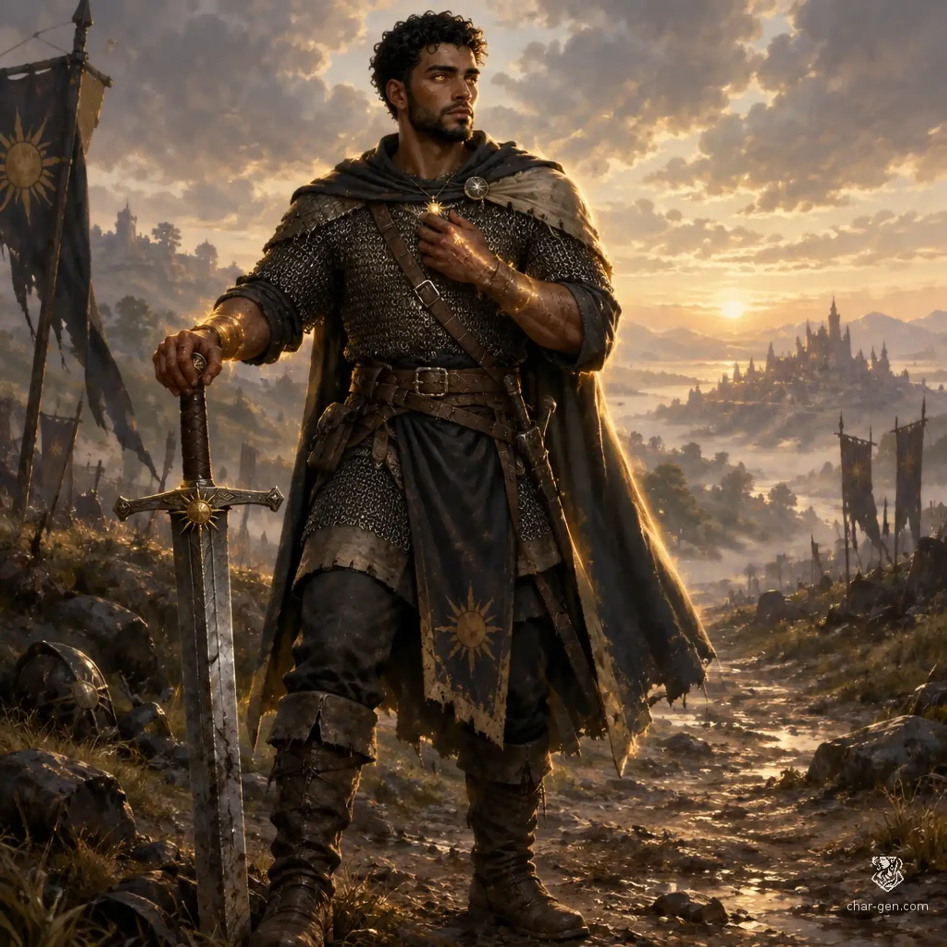 Nadim Kallias - AI-generated fantasy Character