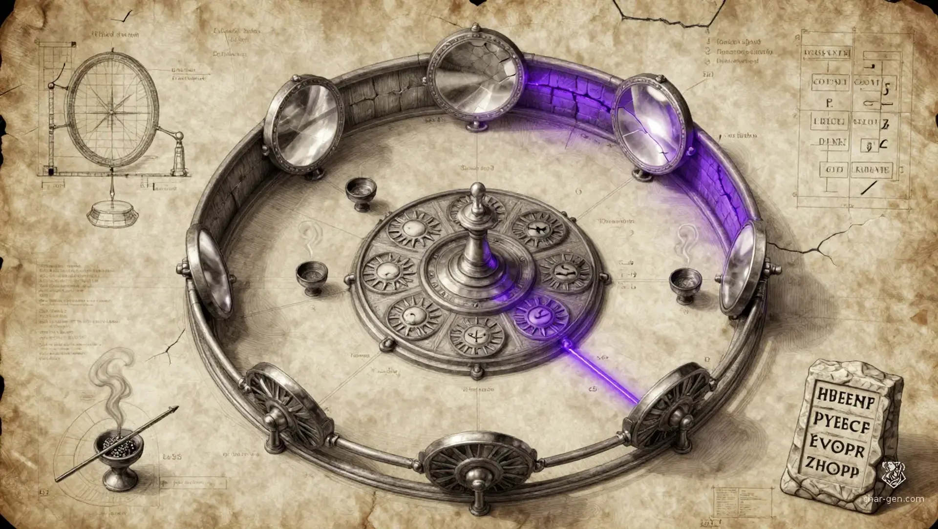 The Last Light Gate - AI-generated fantasy Puzzle