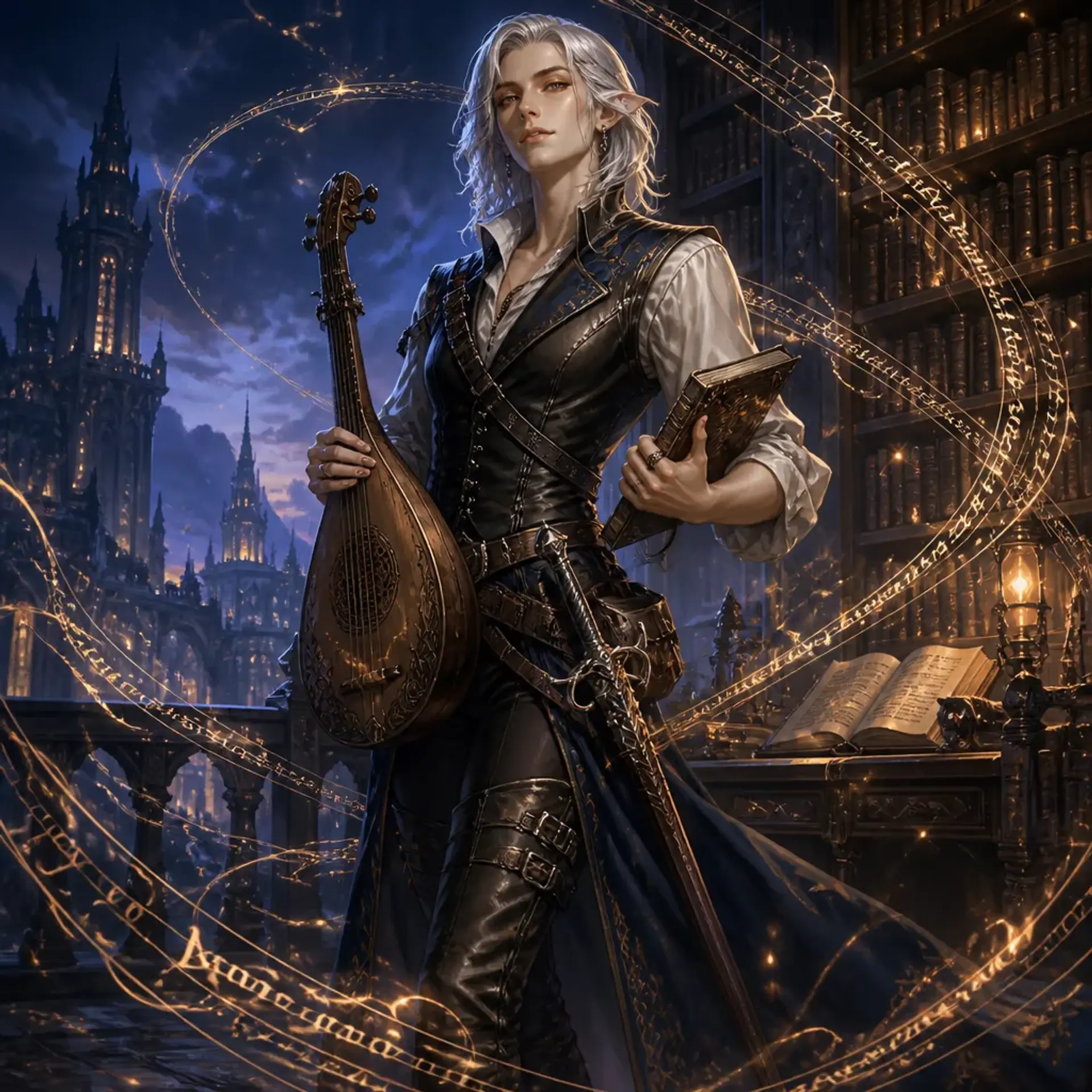Lysandra Silvertongue - AI-generated fantasy Character