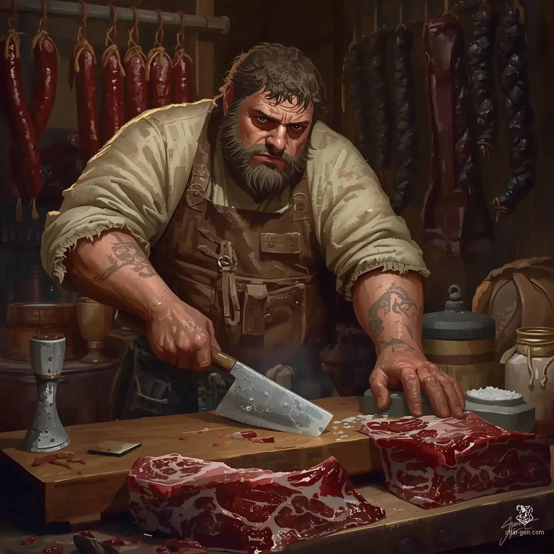 Silas the Hook Vane - AI-generated fantasy NPC