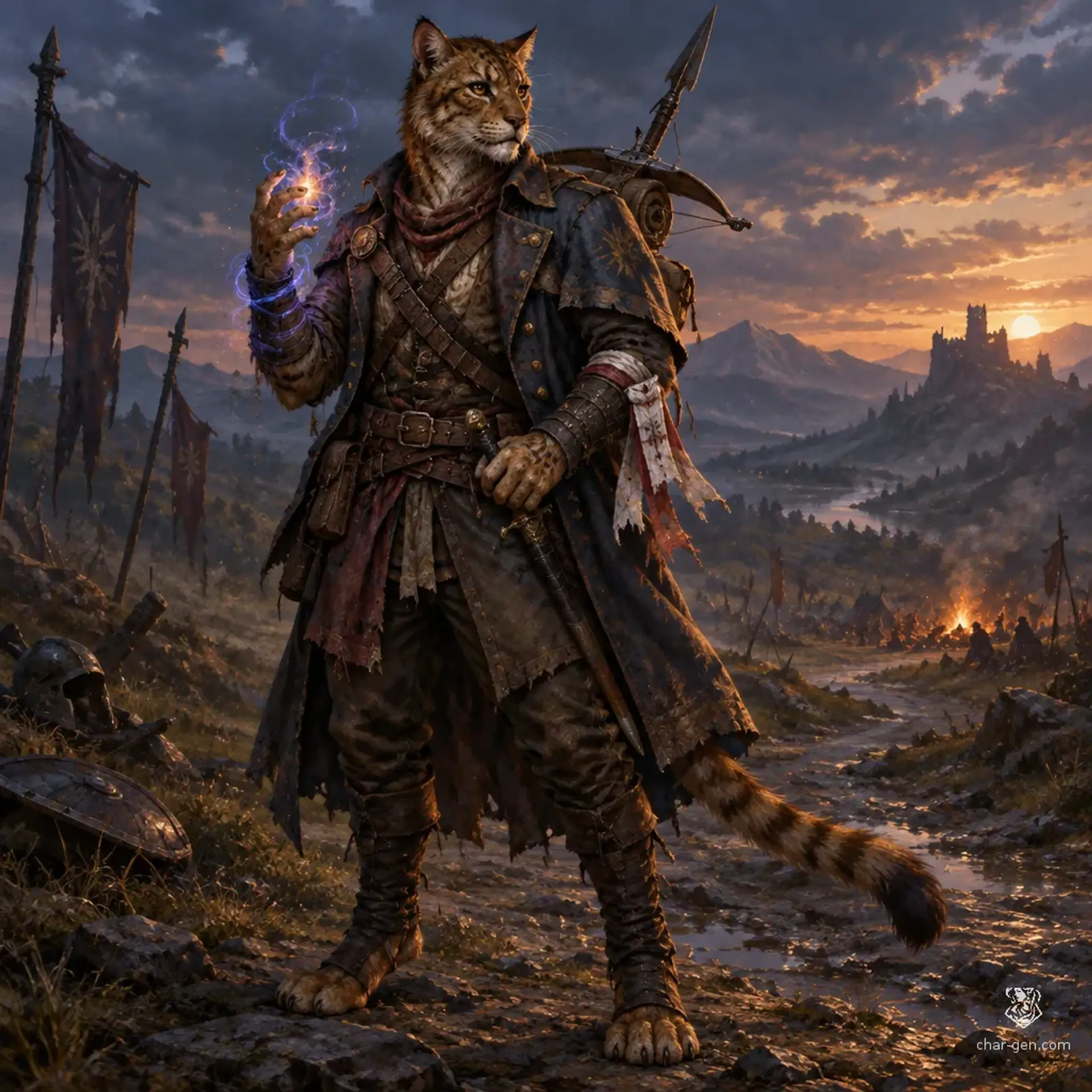 Aruvash Tolen - AI-generated fantasy Character