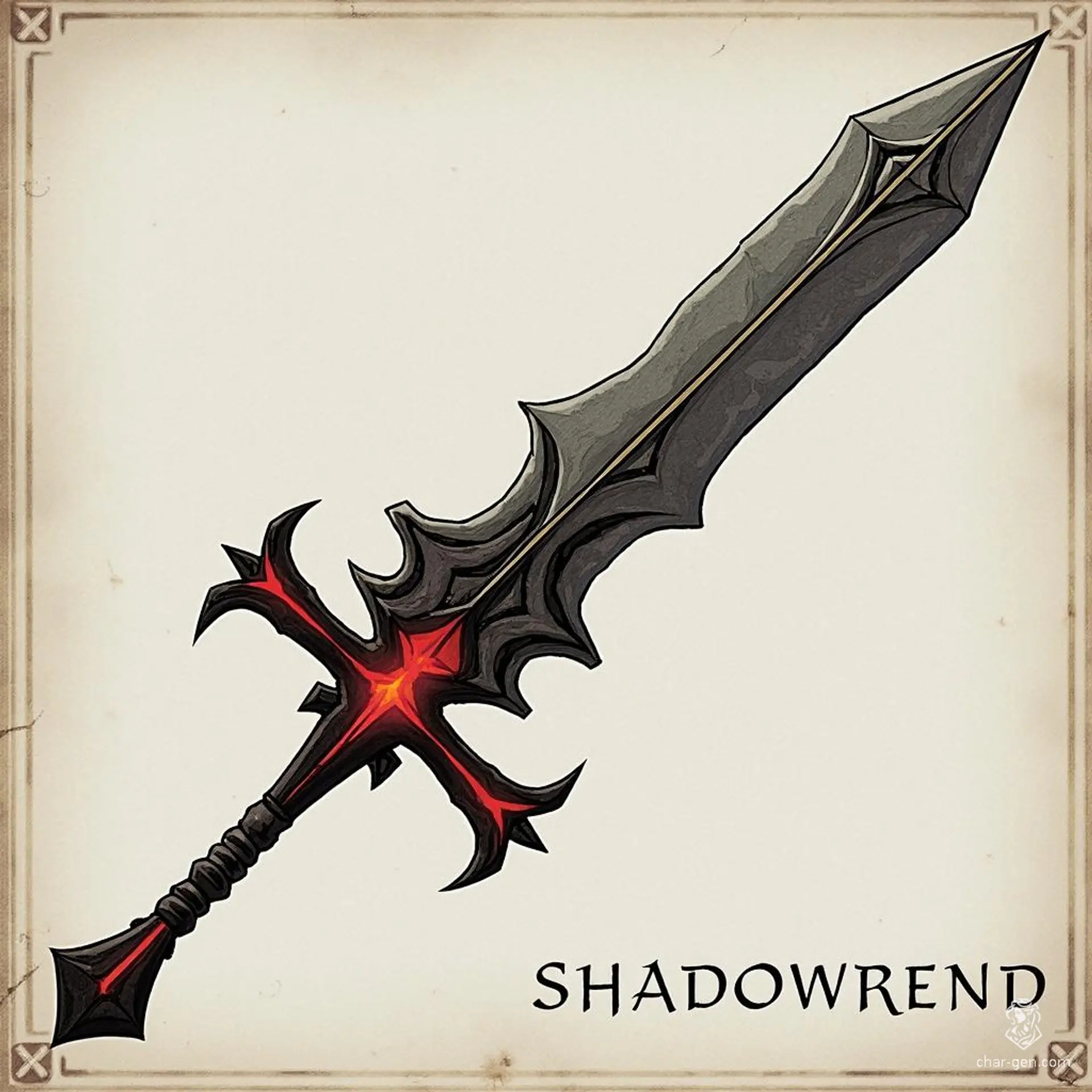 Shadowrend is a malevolent sword forged from the essence of nightmares, its blade swirling with oppressive darkness. Whispers of tormented souls echo from its core, granting the wielder the power to sap the life force of foes. Those who succumb to its call find themselves forever entwined in its sinister grasp.