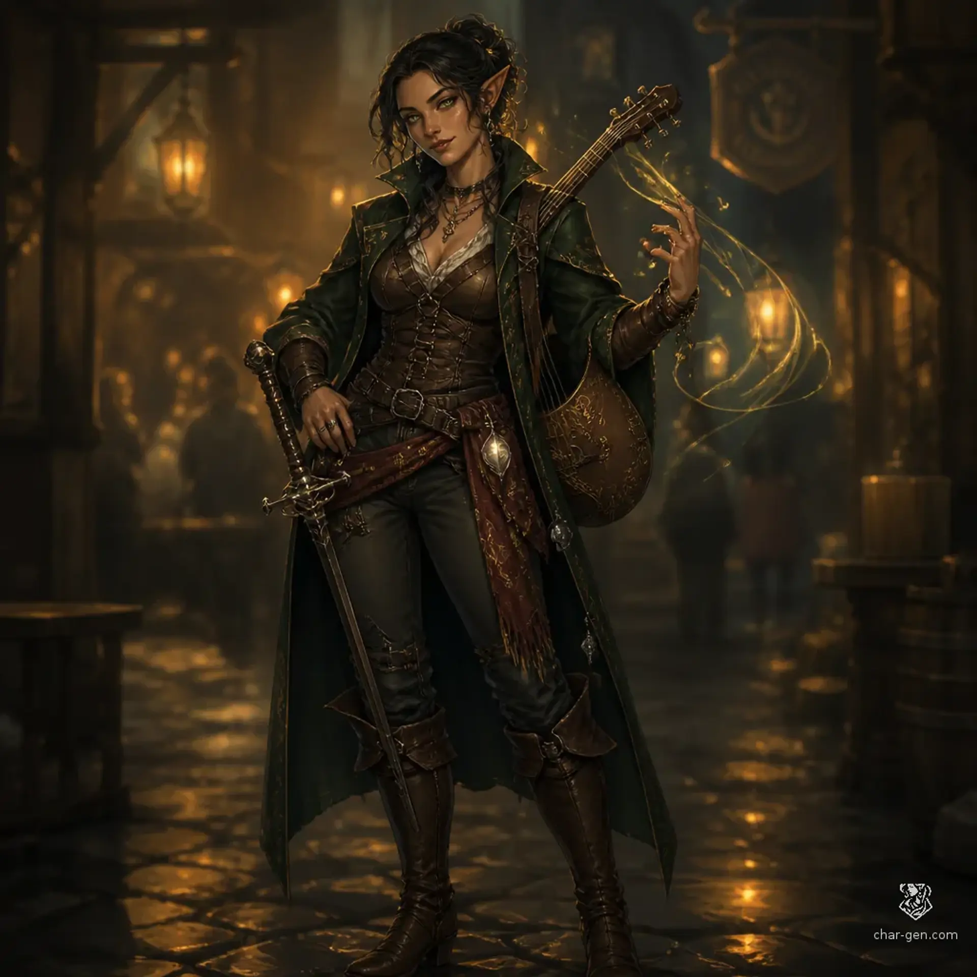 Vespa Songbrook - AI-generated fantasy Character