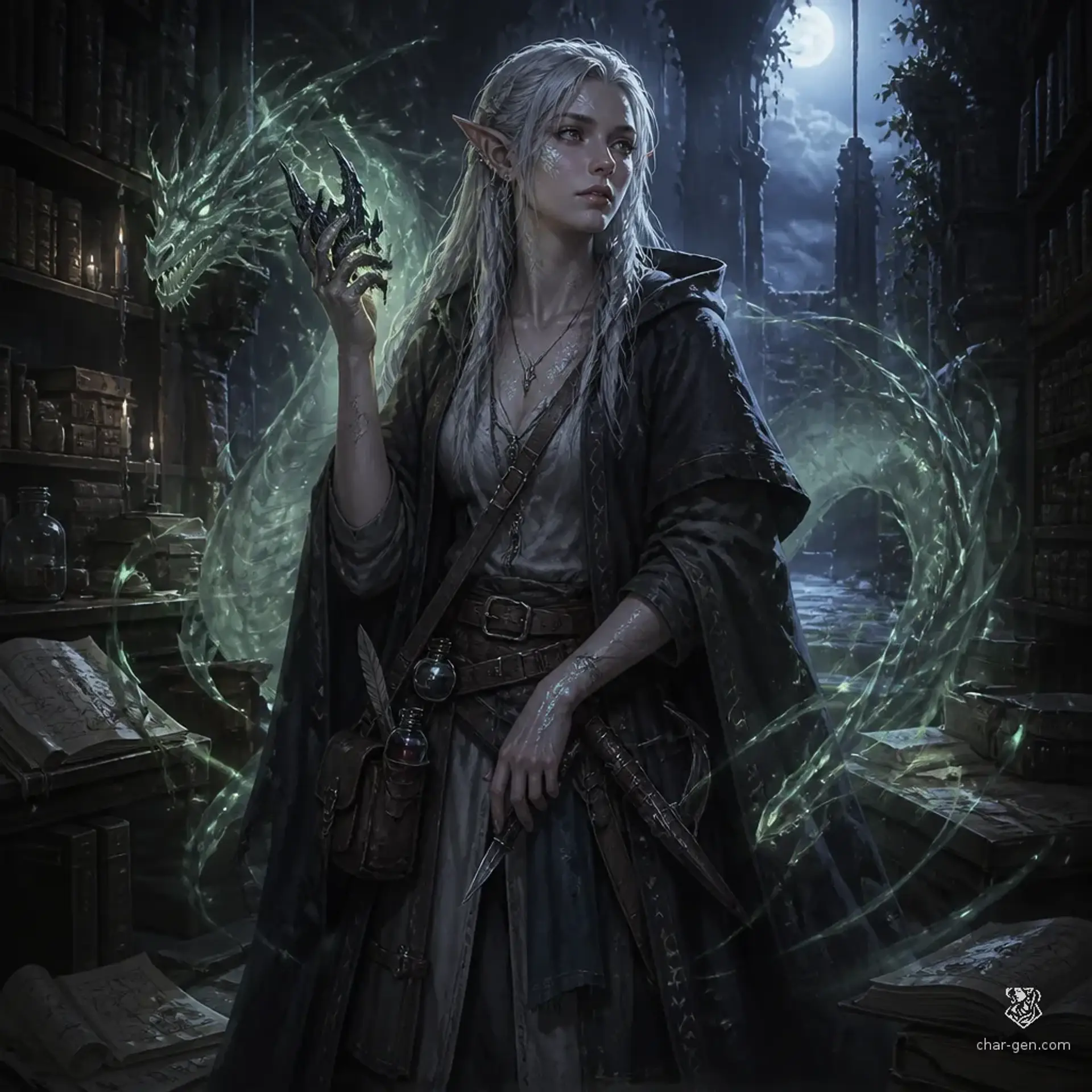 Fay Silverwater - AI-generated fantasy Character