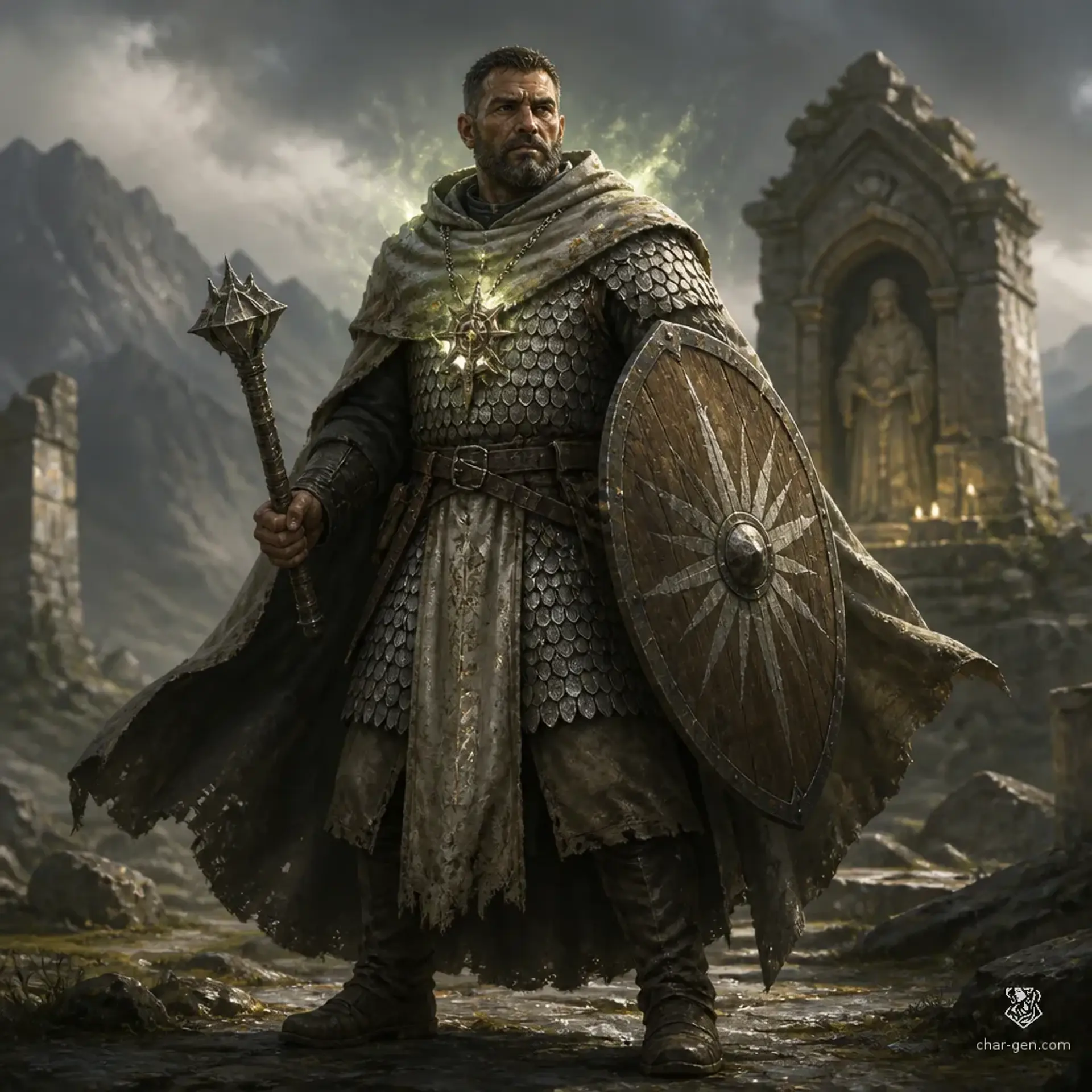 Mikheil - AI-generated fantasy Character