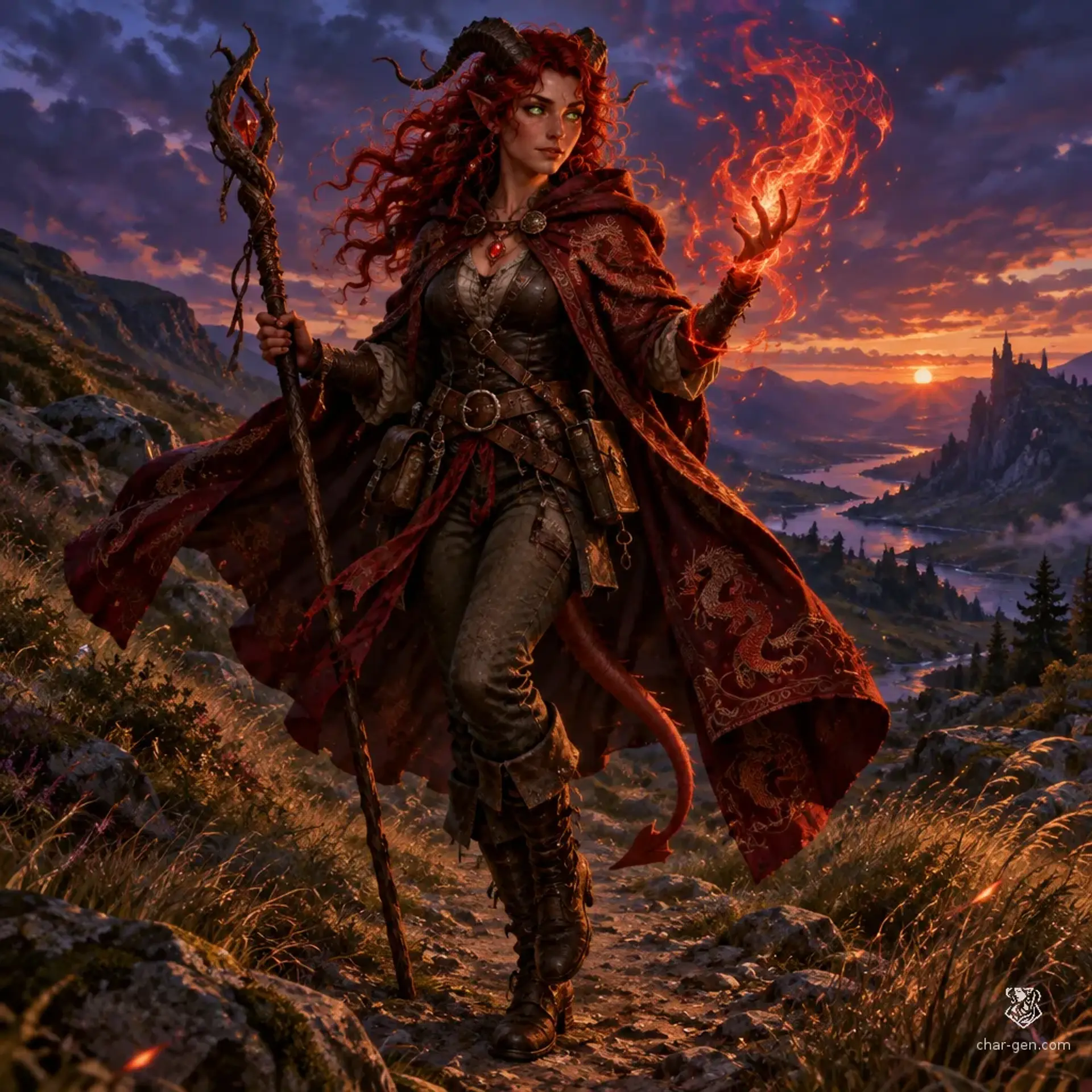Nalia Bako - AI-generated fantasy Character