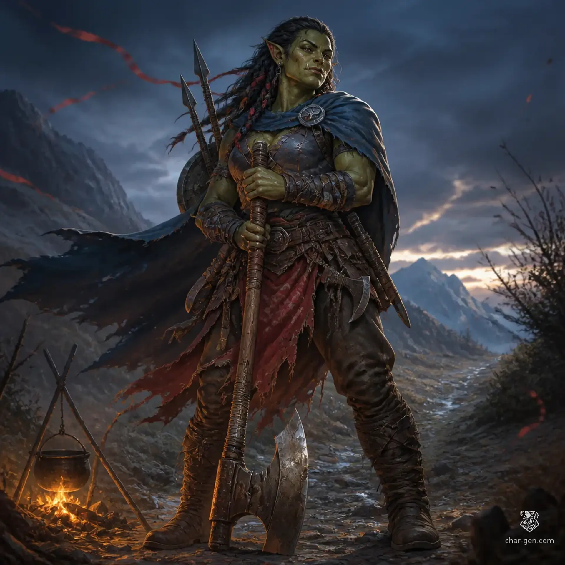 Nocc - AI-generated fantasy Character