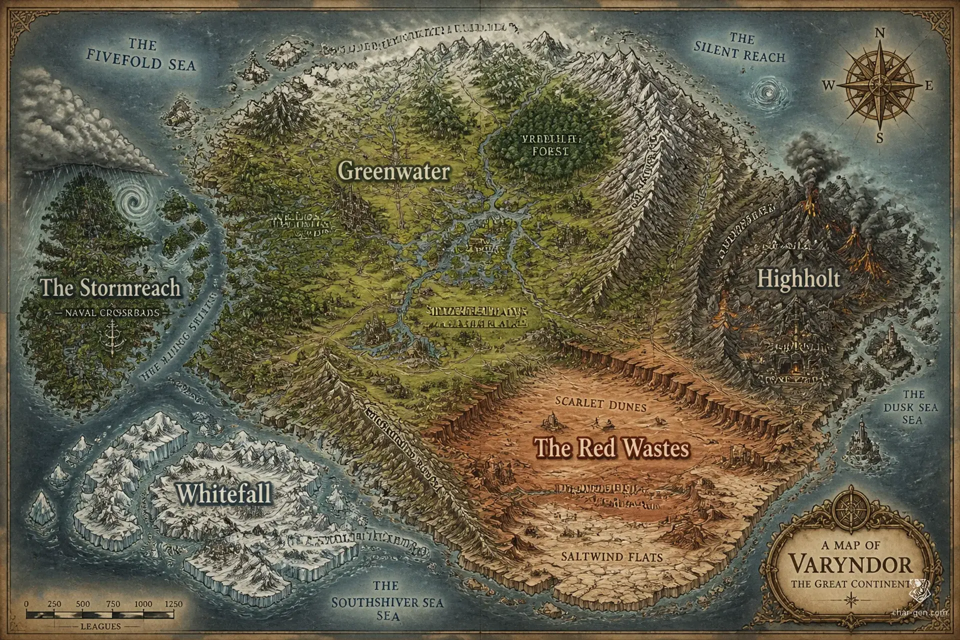 The Fivefold Sea