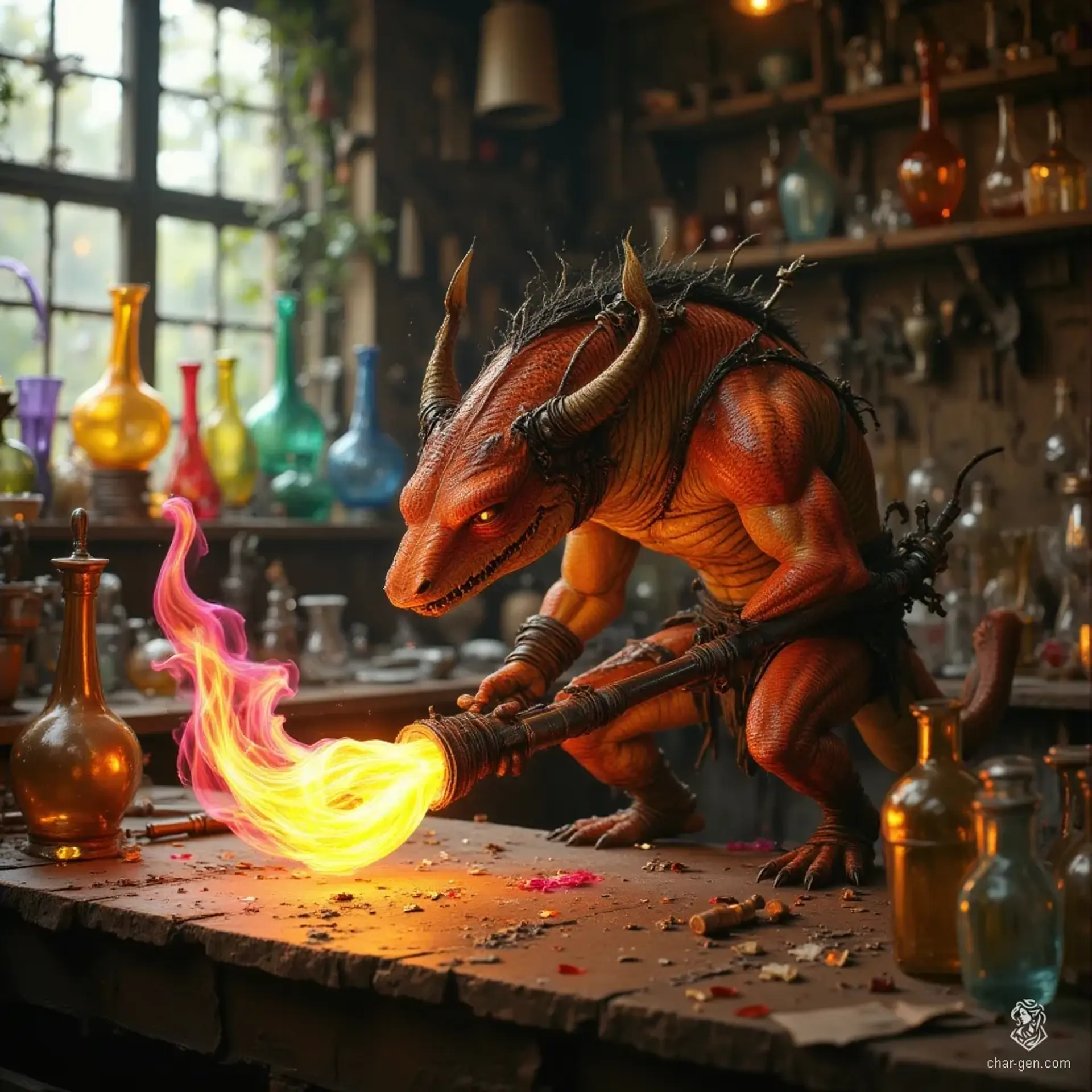 Elirra's Enchanted Glassworks - AI-generated fantasy Shop
