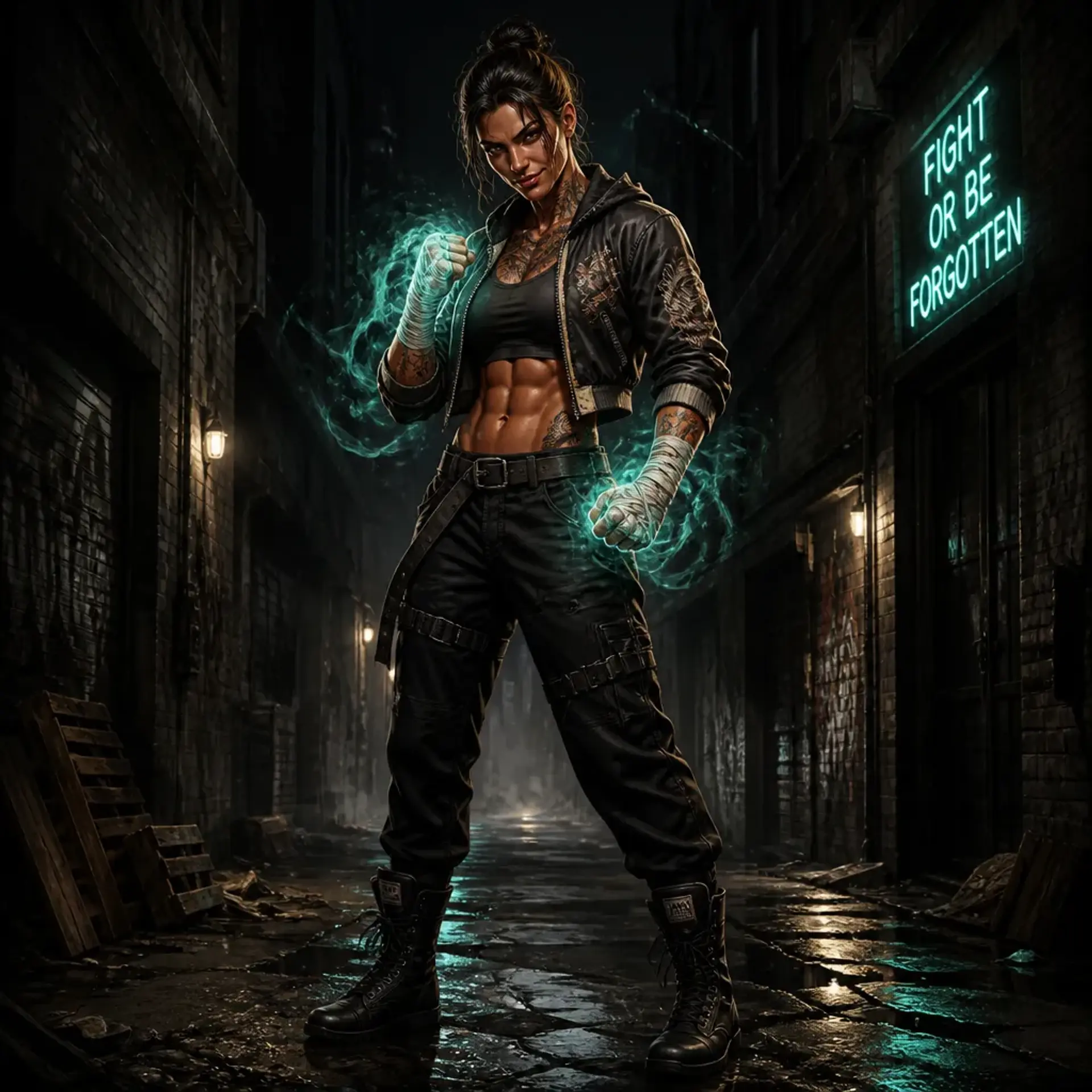 Vivian Cross - AI-generated fantasy Character