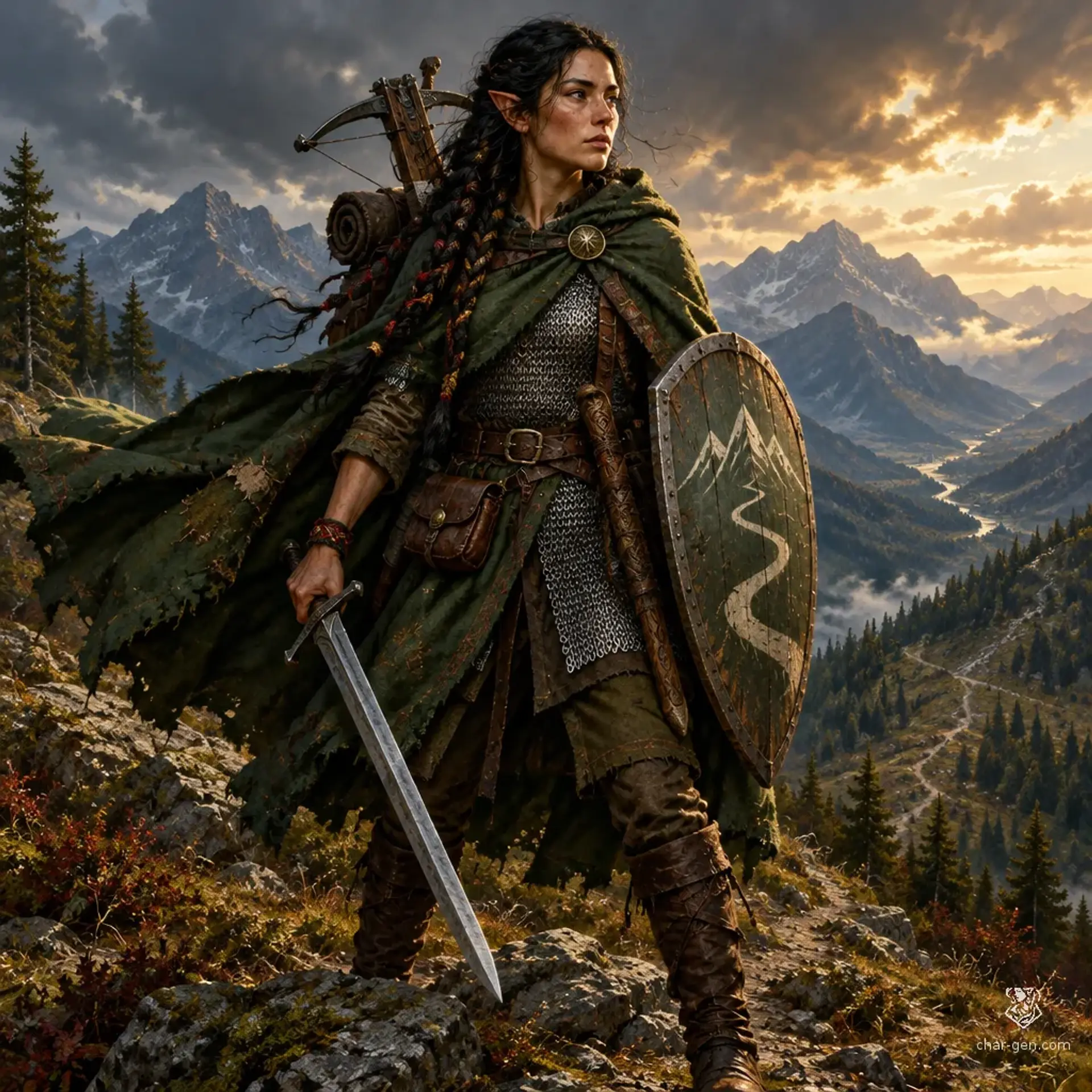Suyana Quispe - AI-generated fantasy Character