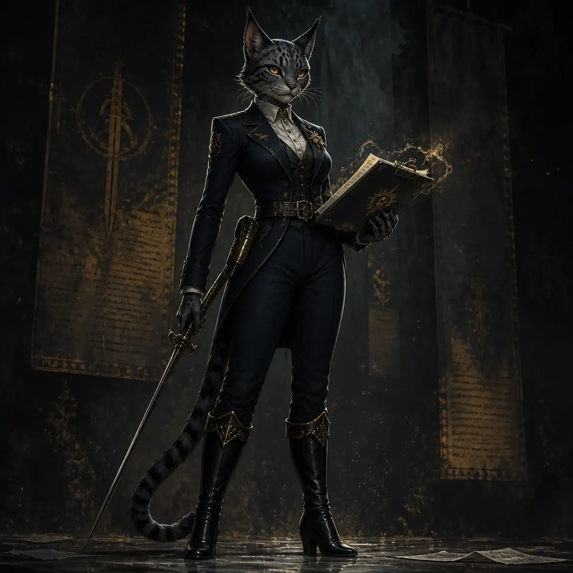 Inquisitor Paroka - AI-generated fantasy Character
