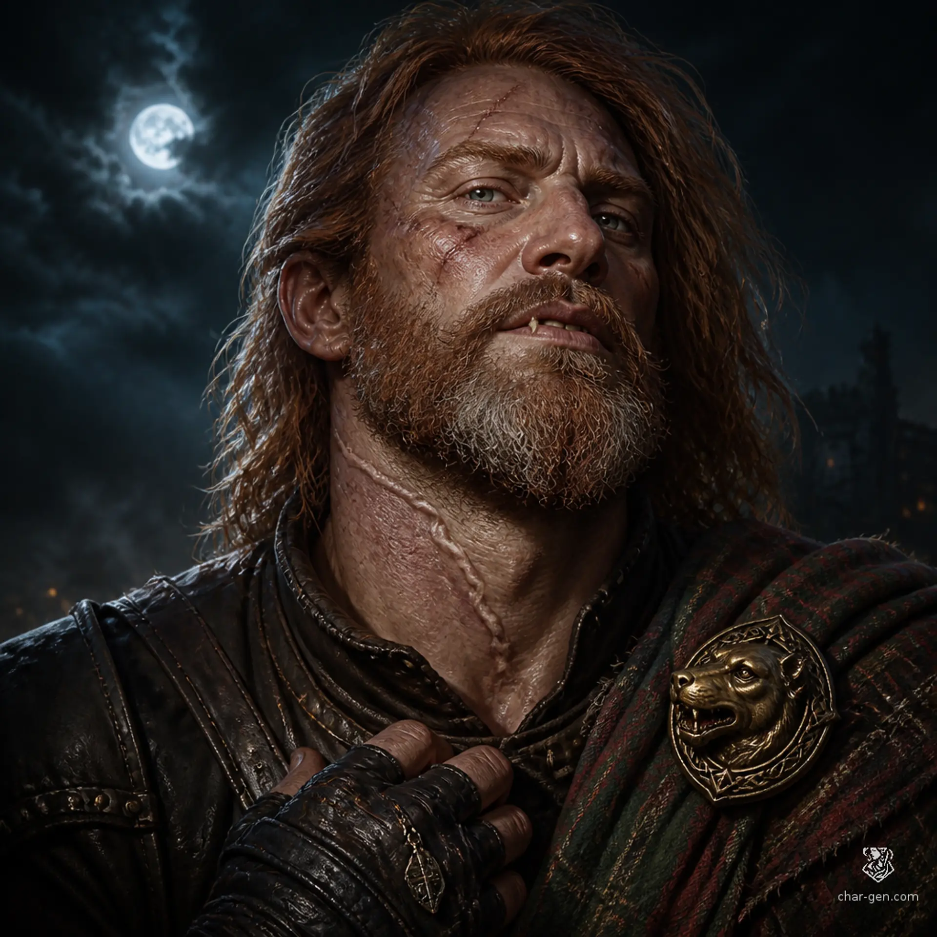 Dáire Mac Conall - AI-generated fantasy NPC