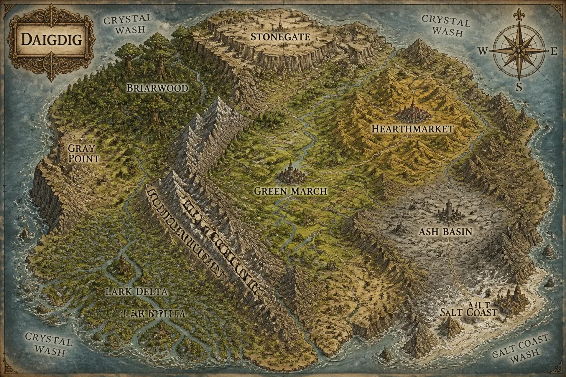 Daigdig - AI-generated fantasy World