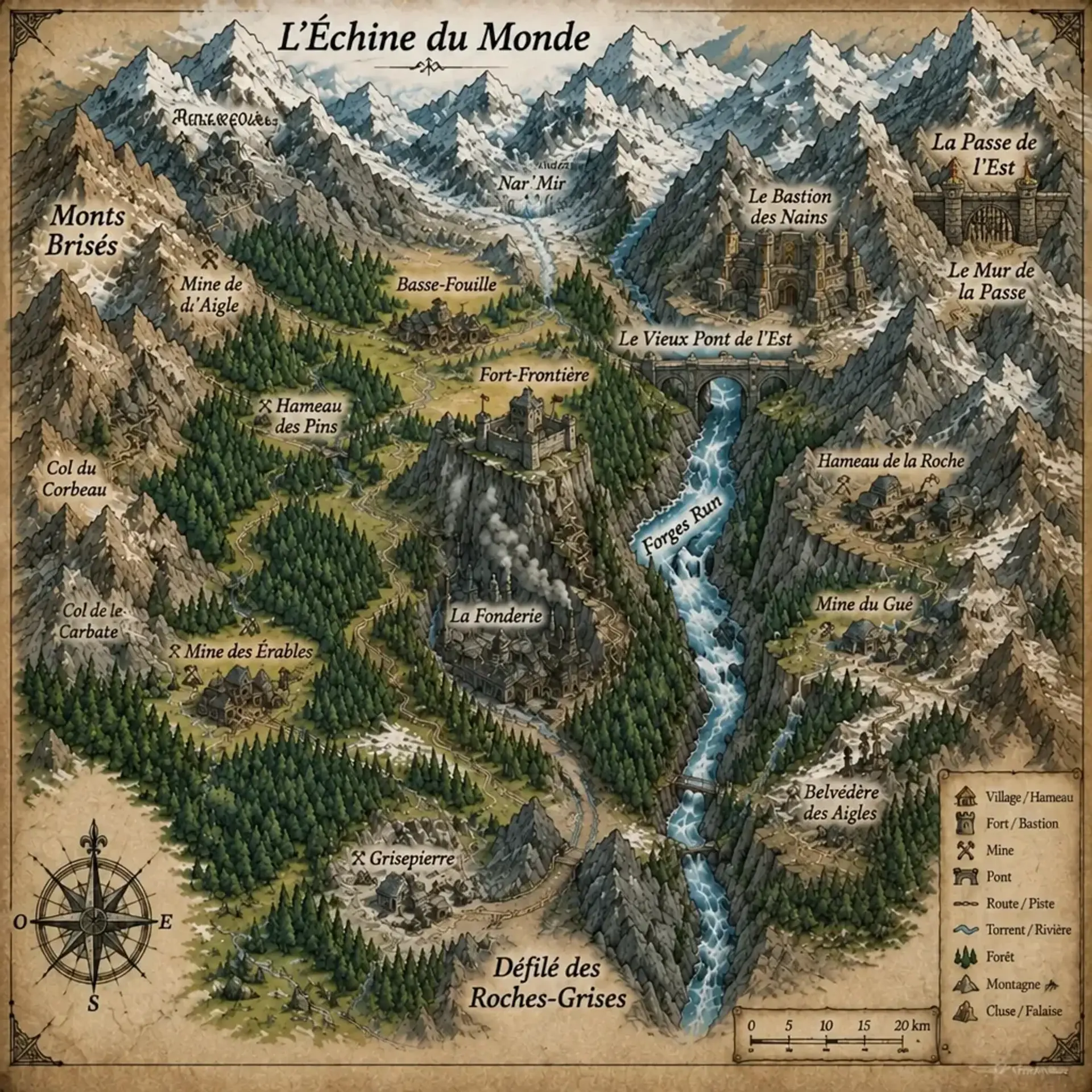 LA MARCHE DE FER - AI-generated fantasy Region