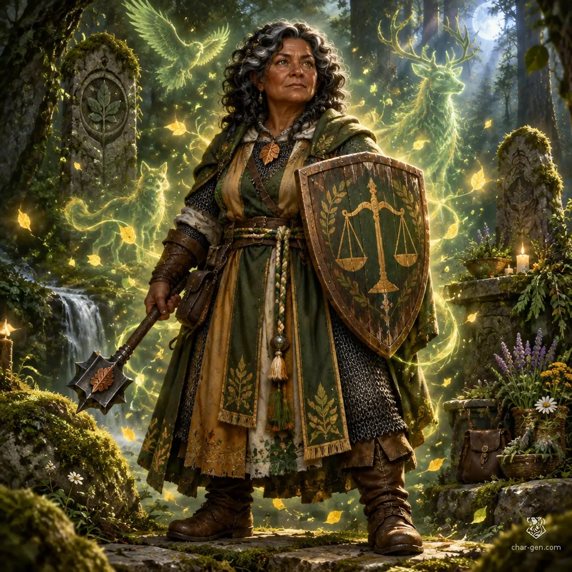 Leticia Moonsong - AI-generated fantasy Character