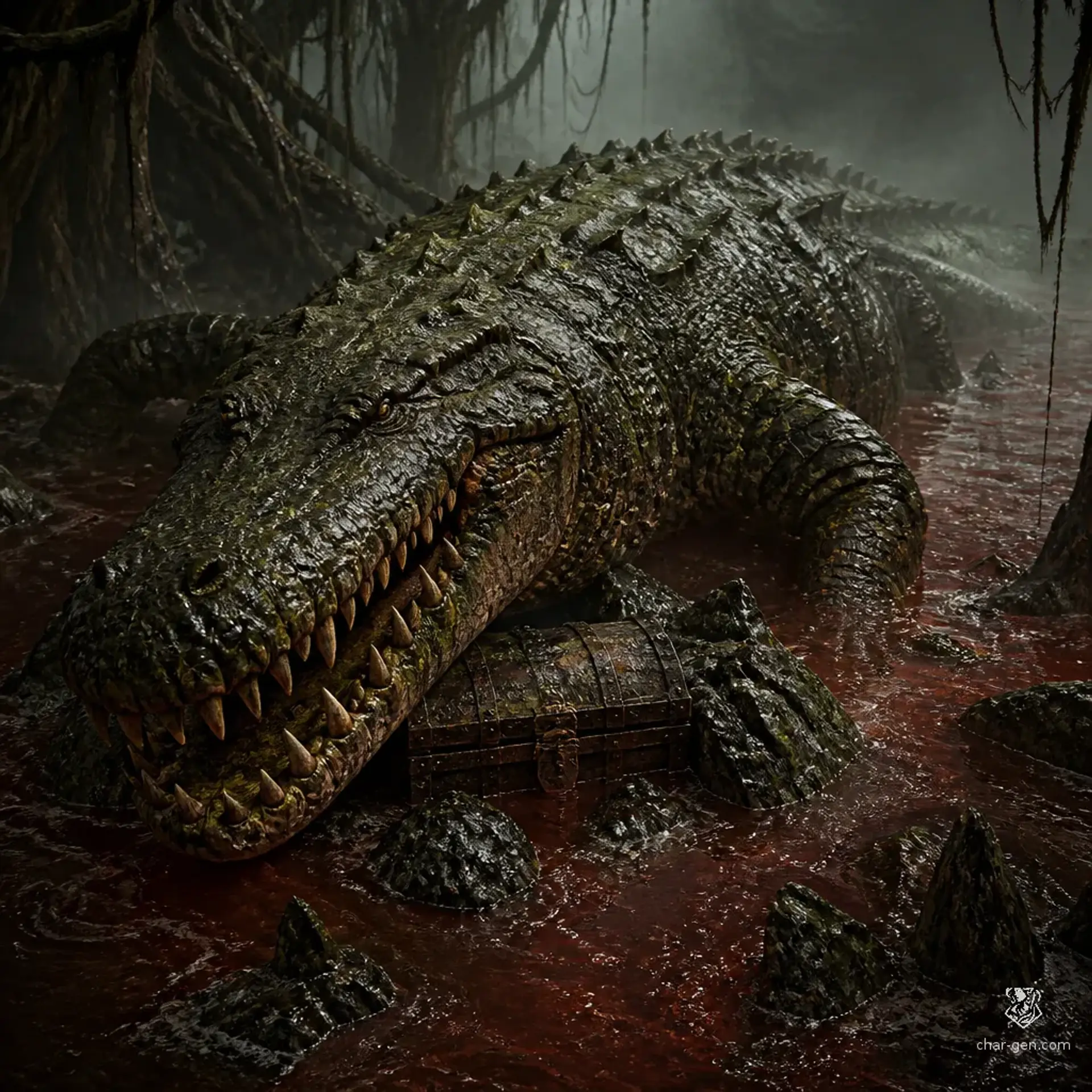 Gutter-Jaws - AI-generated fantasy Monster