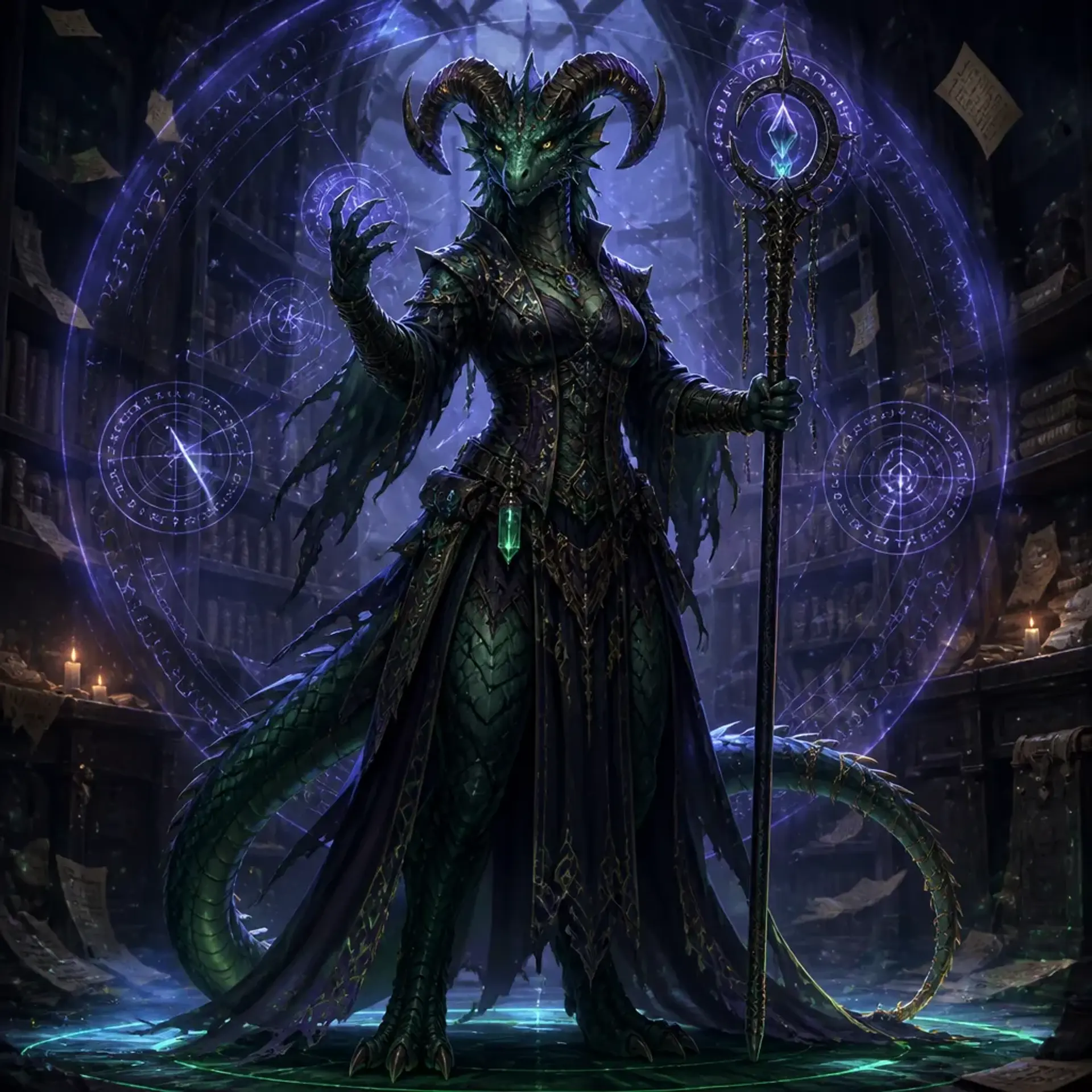 Maa'raxia - AI-generated fantasy Character