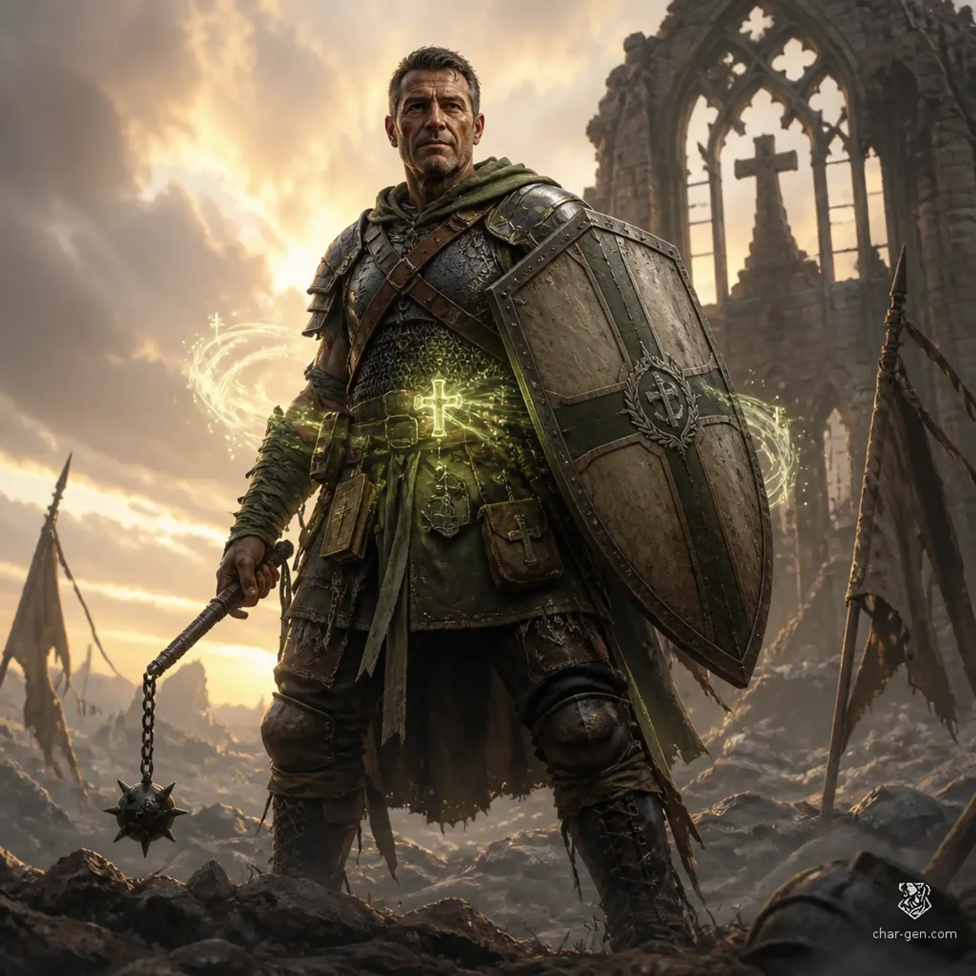 Green - AI-generated fantasy Character