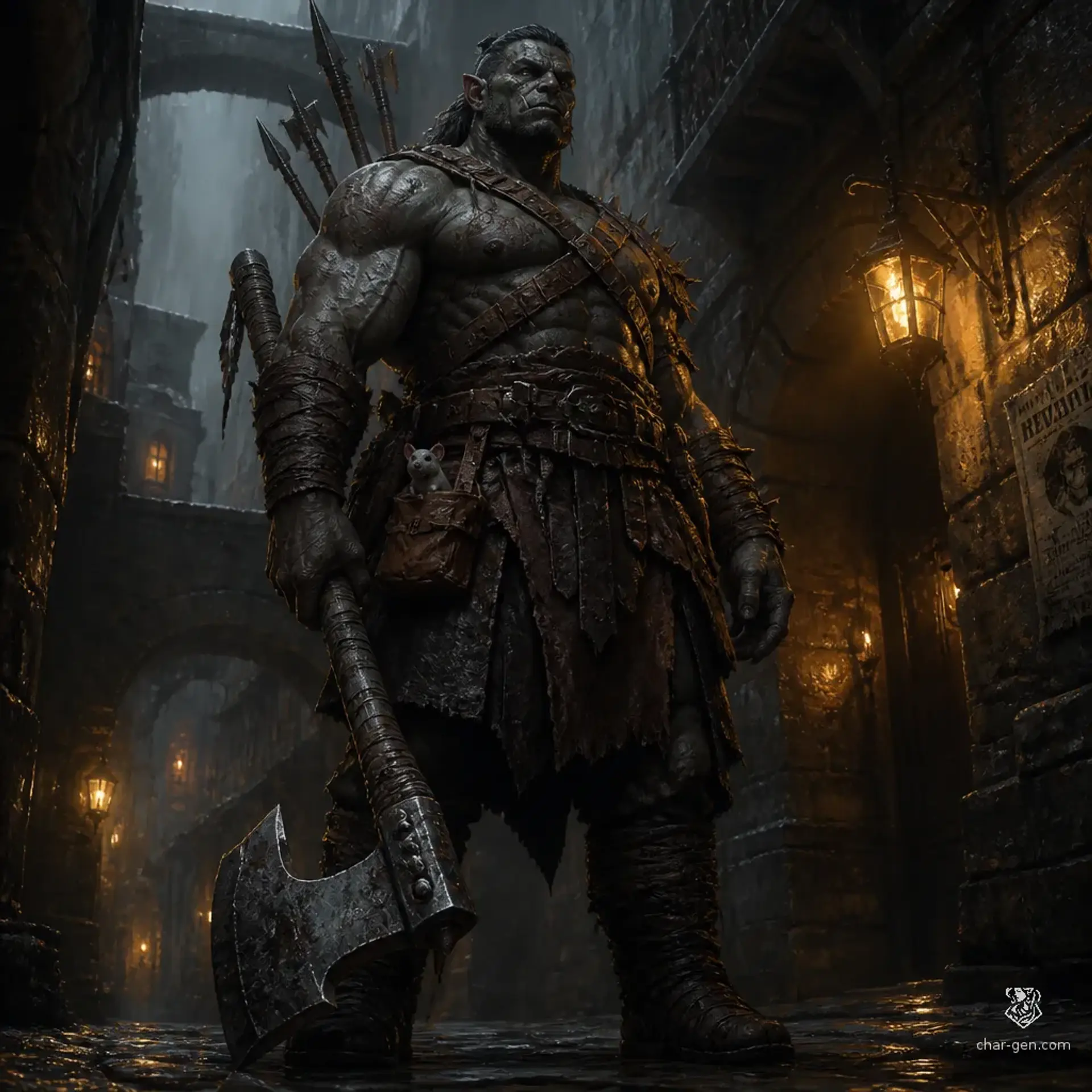 Thokk - AI-generated fantasy Character