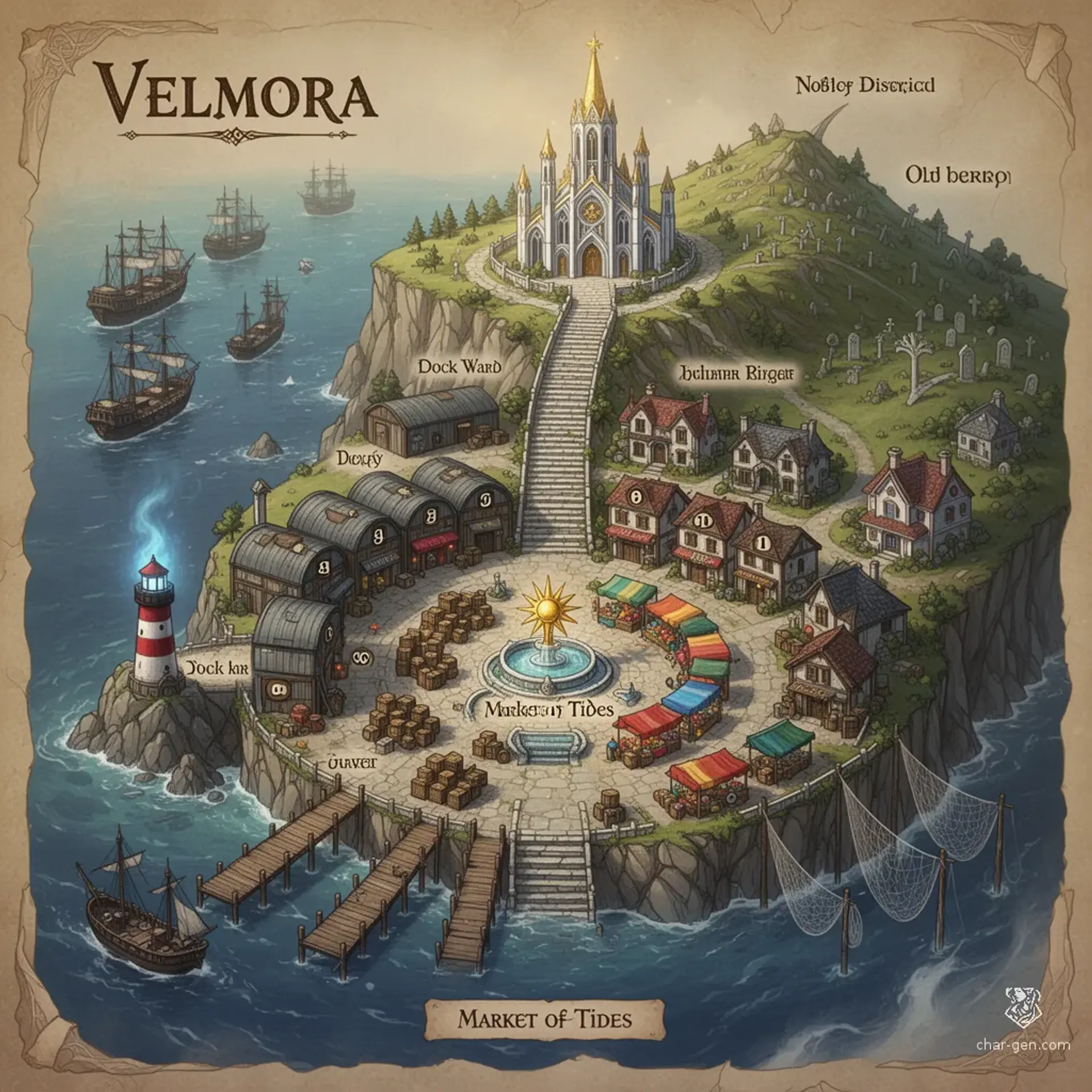 Velmora - AI-generated fantasy Region