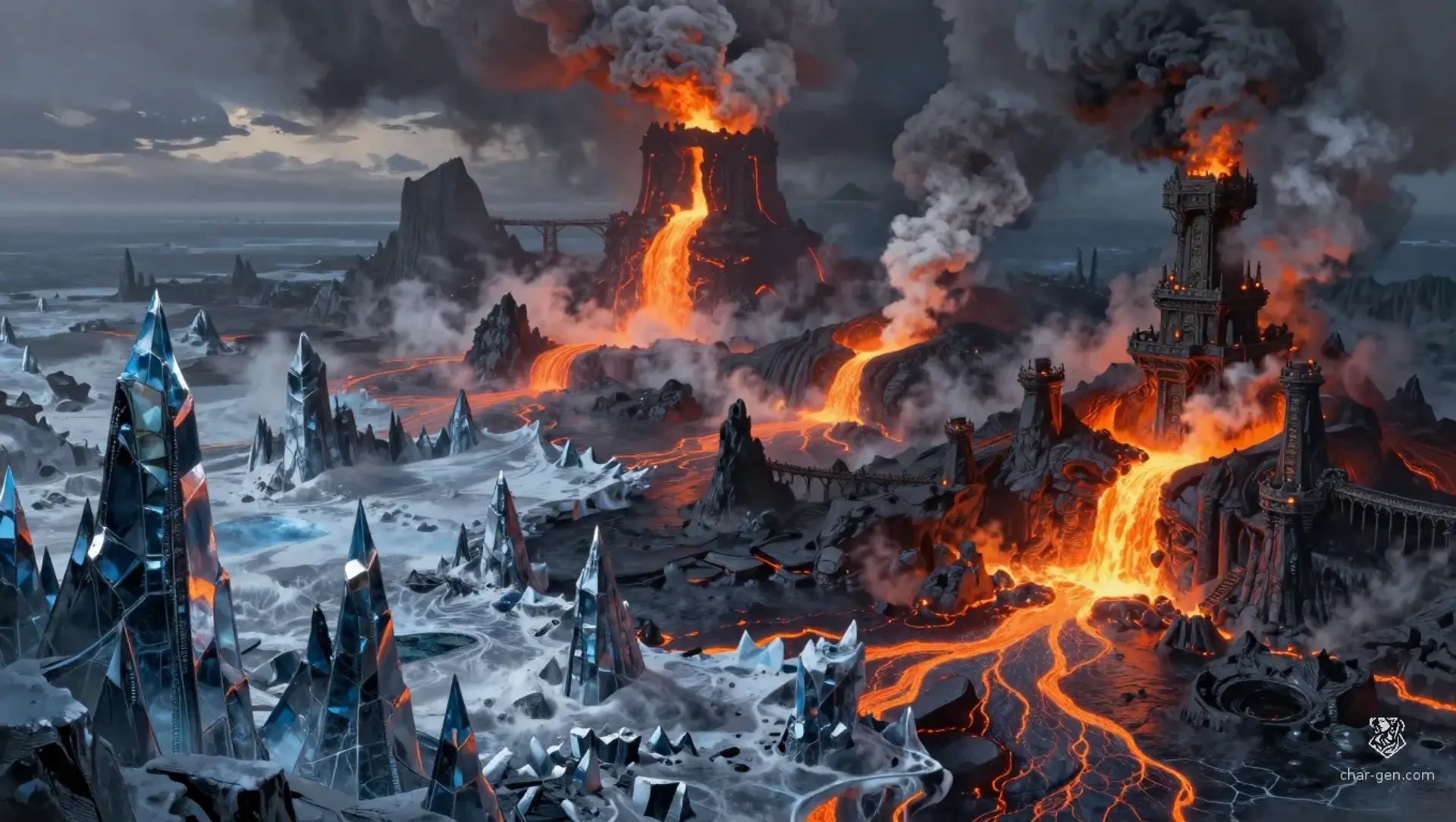 The Cinder Keys - AI-generated fantasy Region