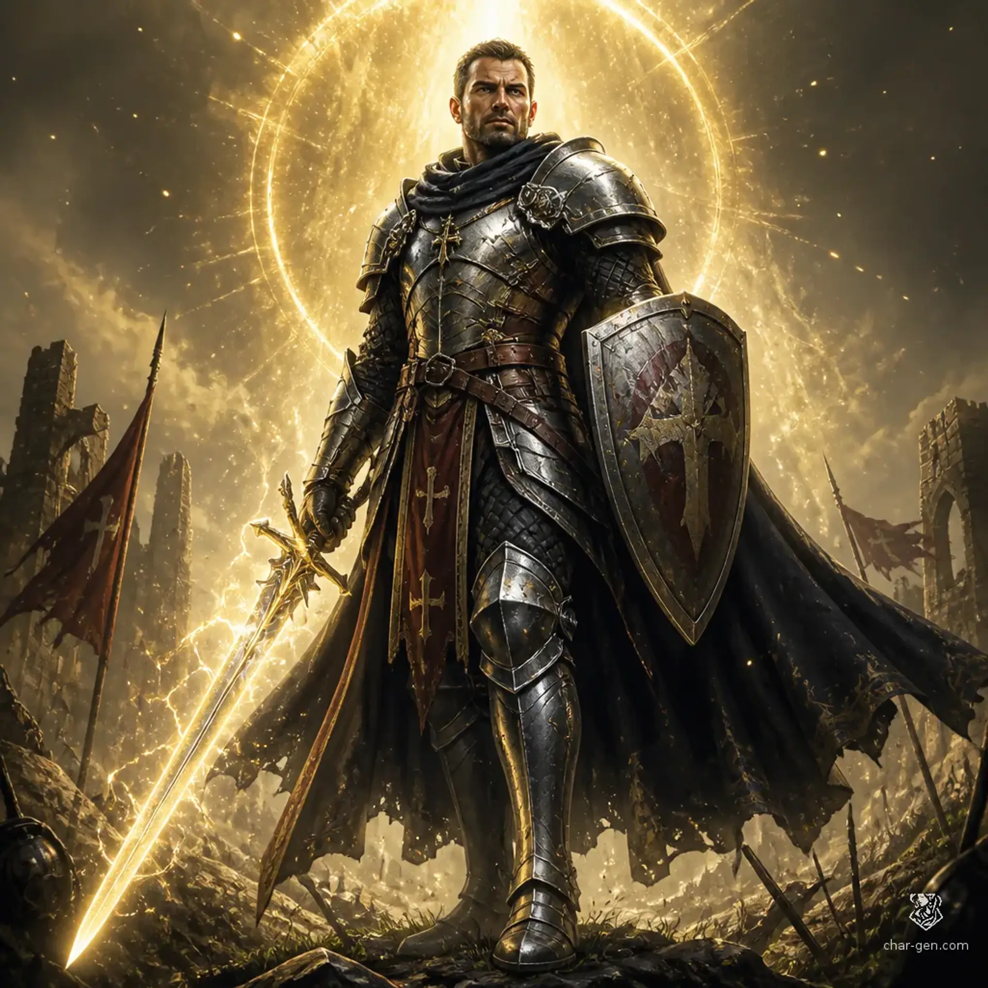 Corinus Lunus - AI-generated fantasy Character