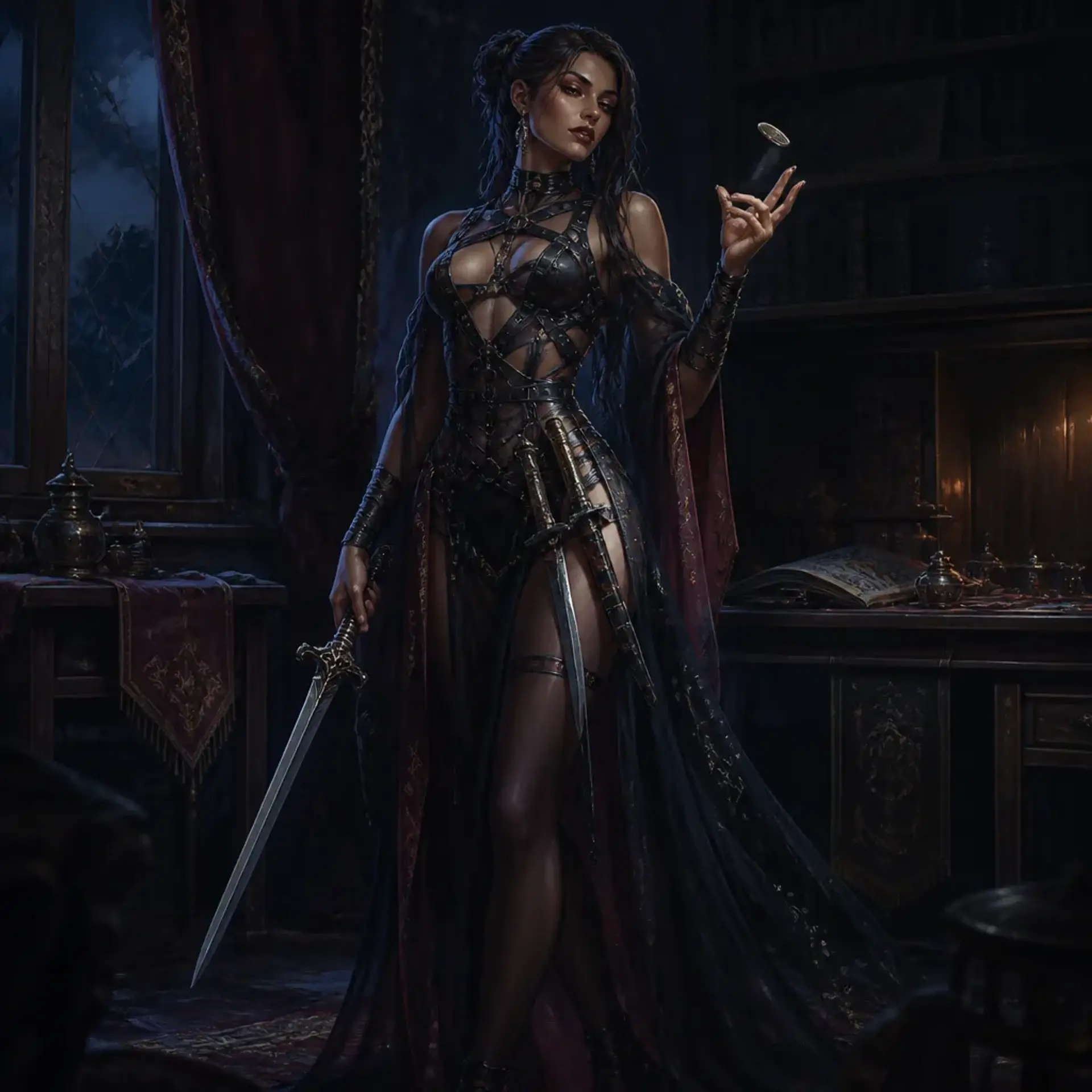 Elena Vane - AI-generated fantasy Character