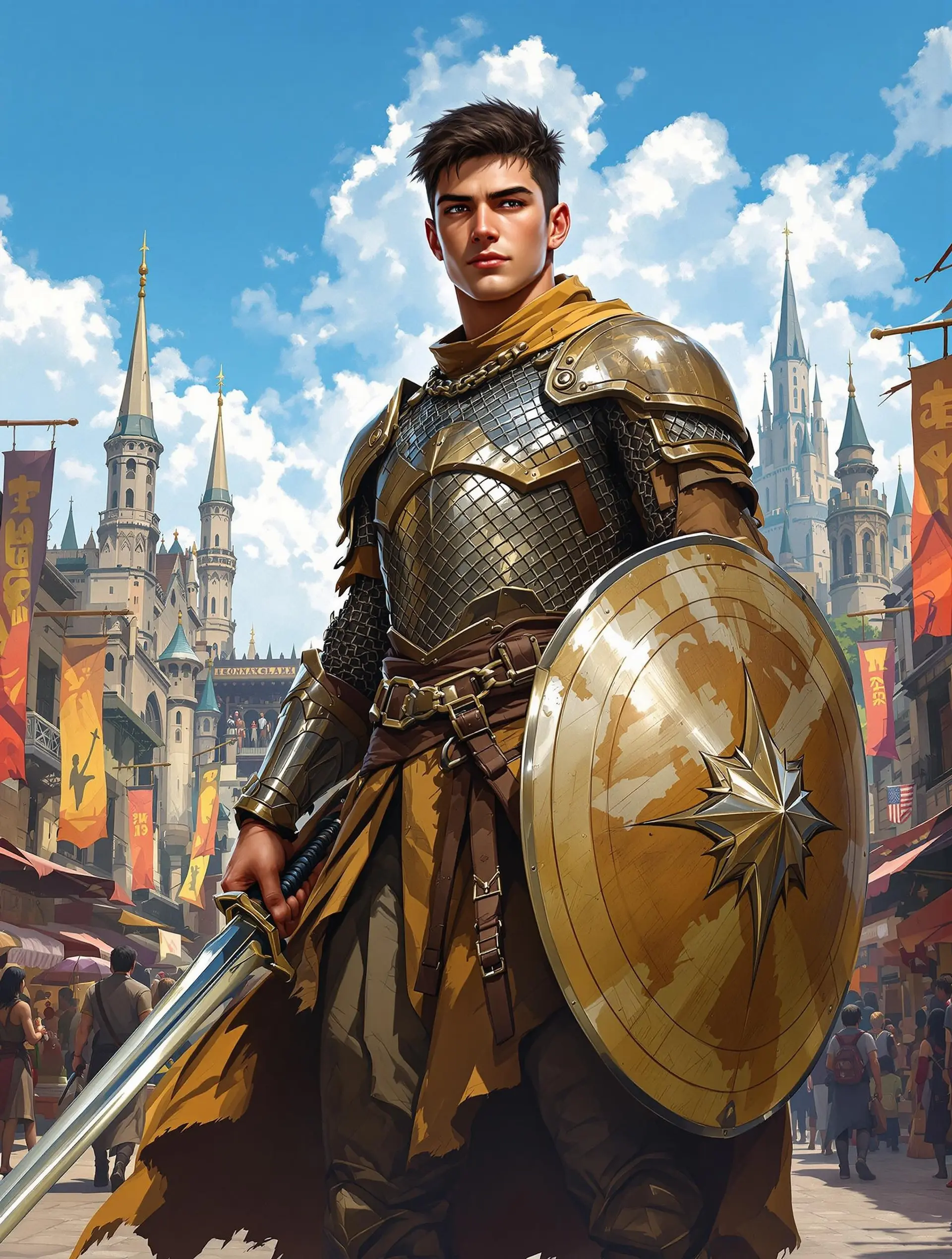 A lean, muscular Executioner Slayer clad in black leather armor etched with glowing purple runes and a tattered, blood-stained red cloak. Wielding a purple-sheened bastard sword and a curved sickle, their pale face and jet-black hair frame glowing demonic eyes beneath a calm, sadistic expression in a neon-lit, synthwave abyss.