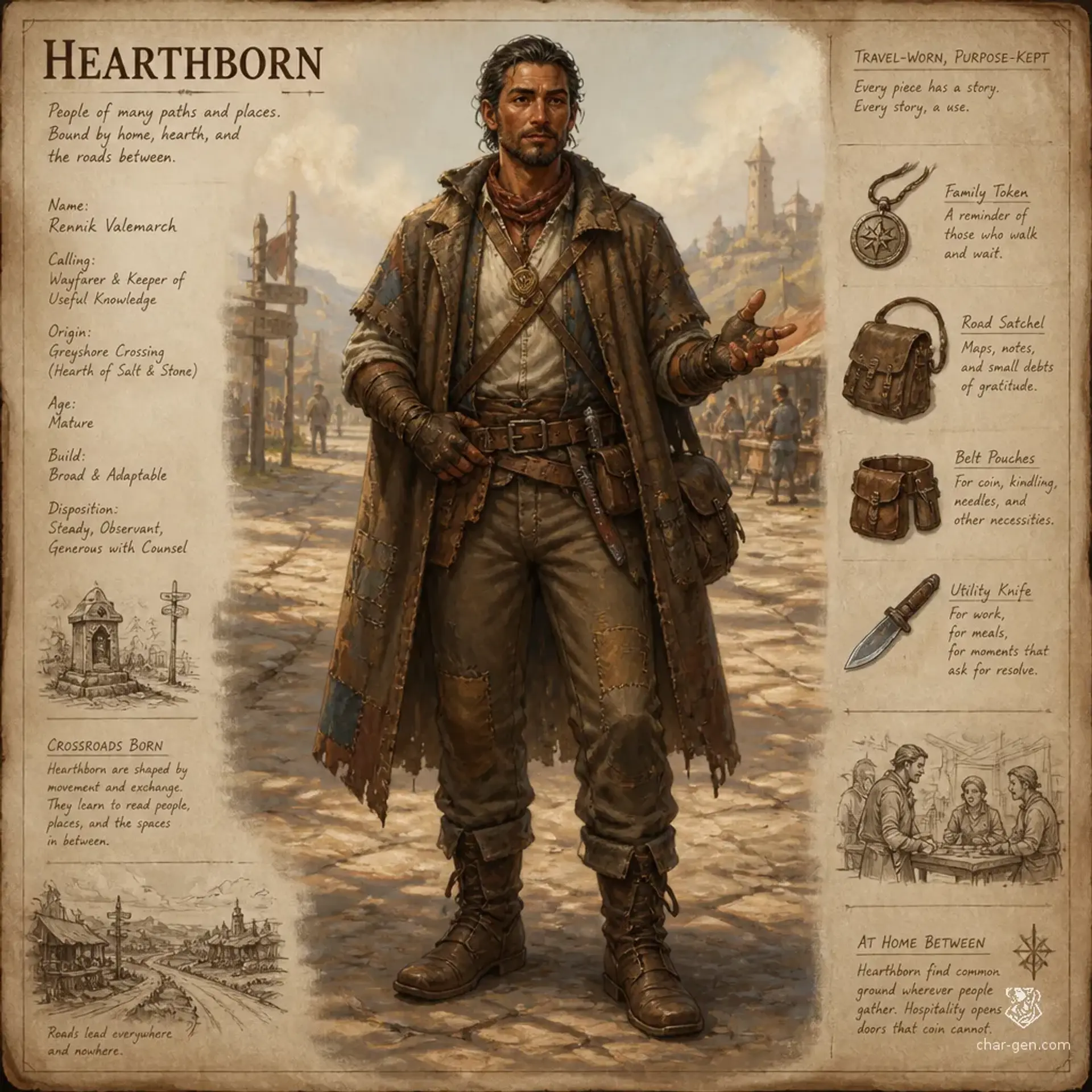 Hearthborn - AI-generated fantasy Species