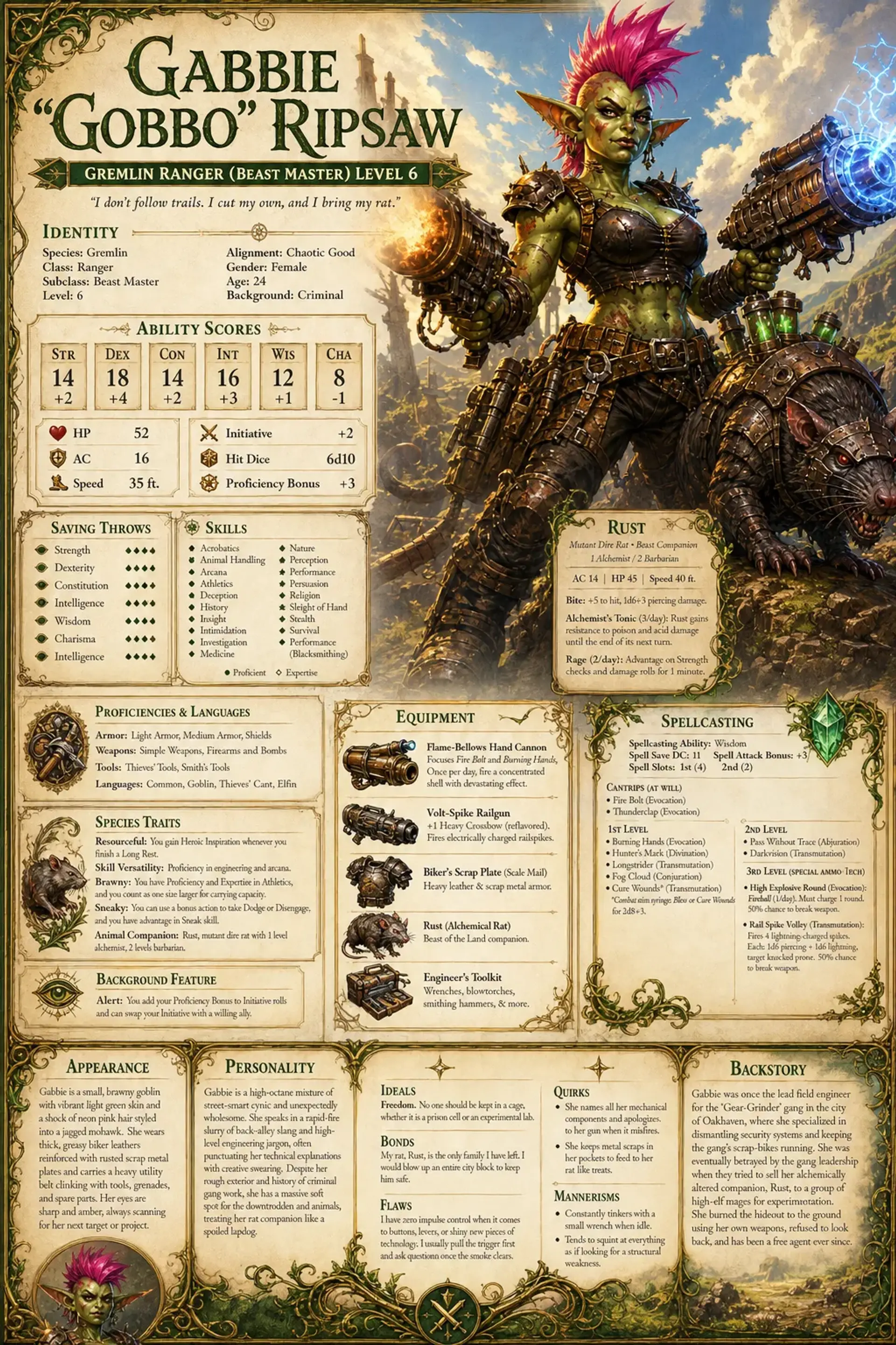 Character Sheet