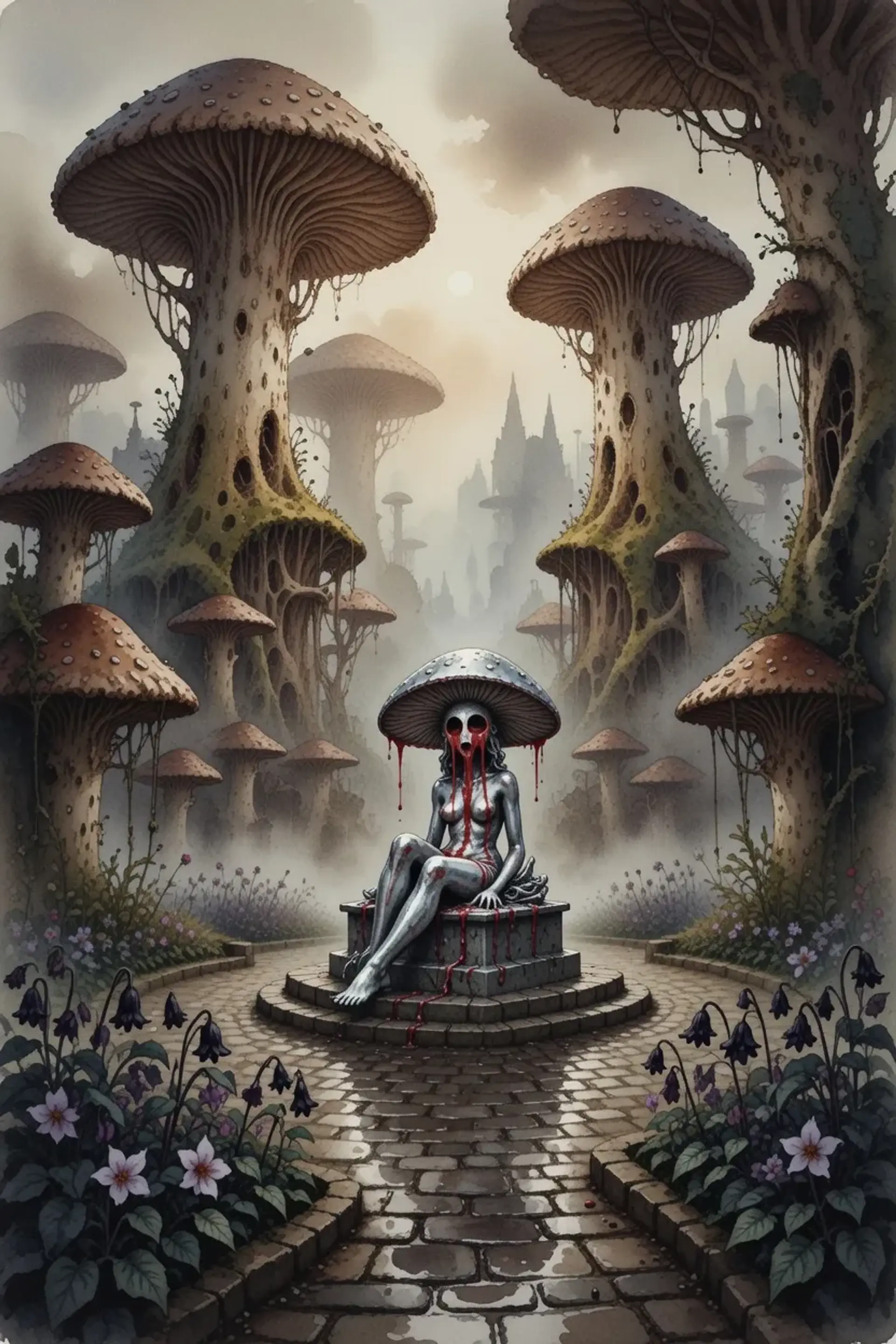 Oozemorrow - AI-generated fantasy Settlement
