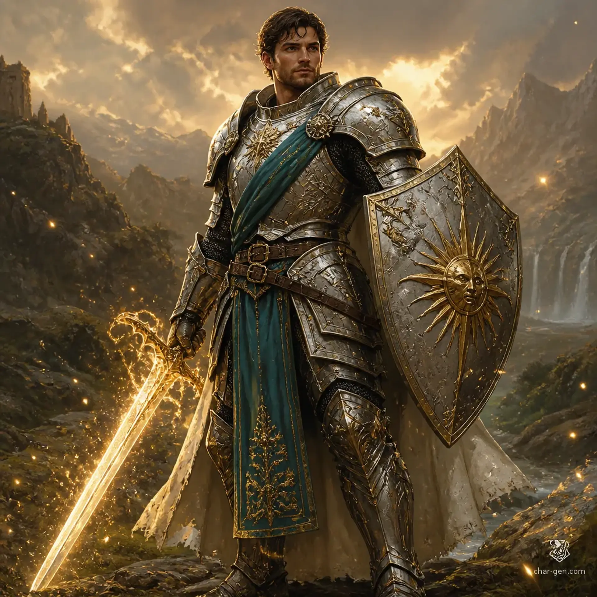 Riven Calder - AI-generated fantasy Character