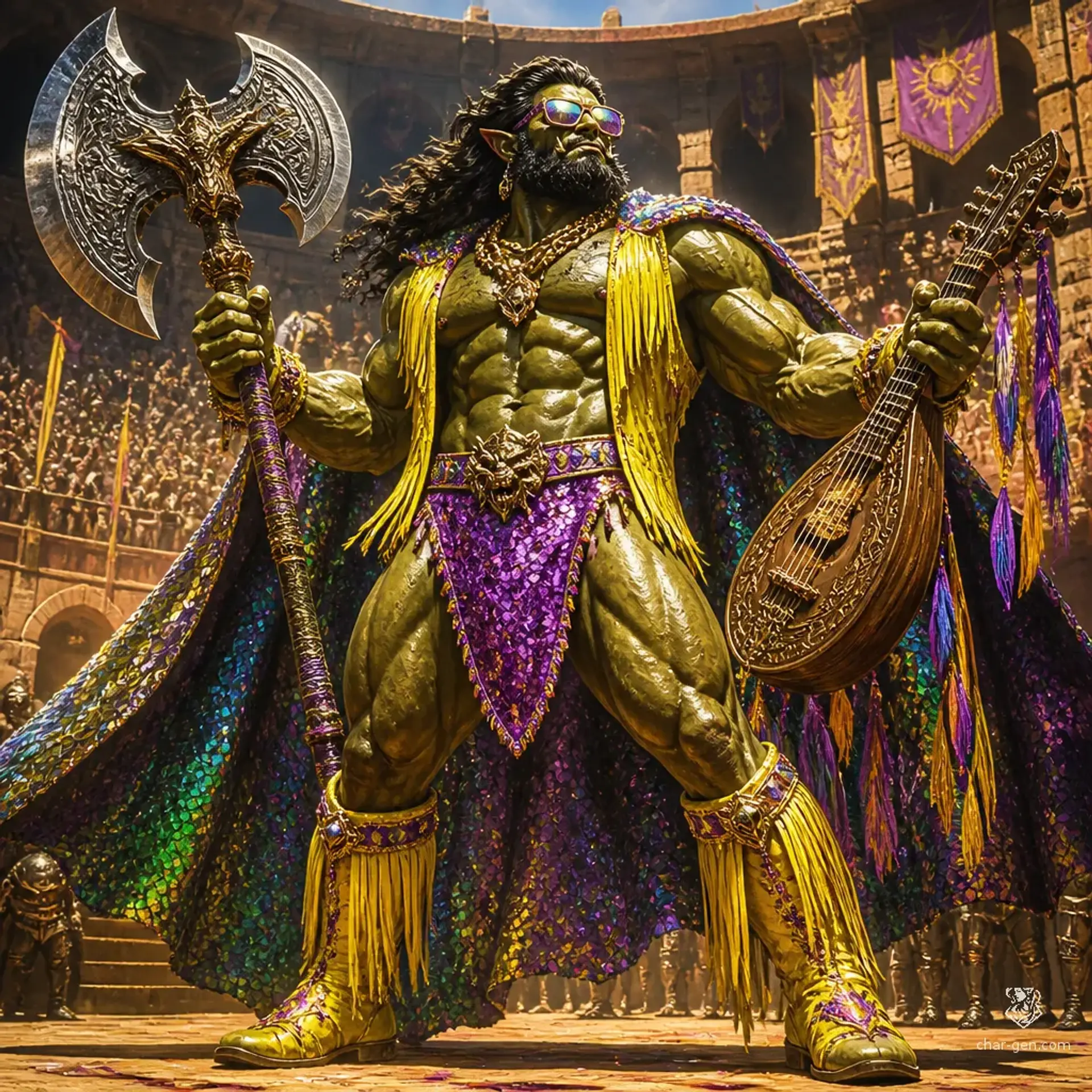 Randal the Savage - AI-generated fantasy Character