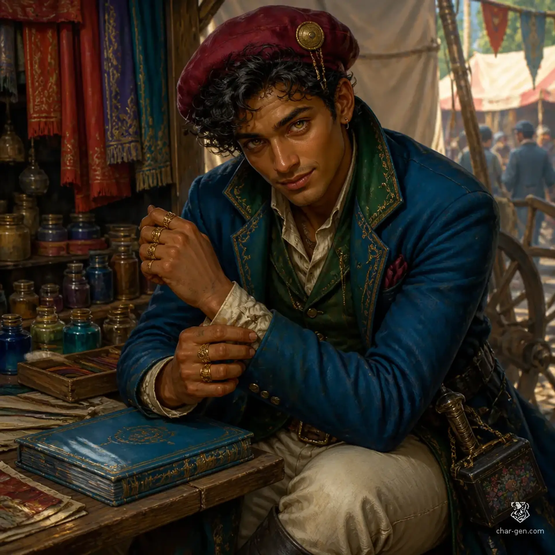 Tarvaz Qezrikh - AI-generated fantasy NPC