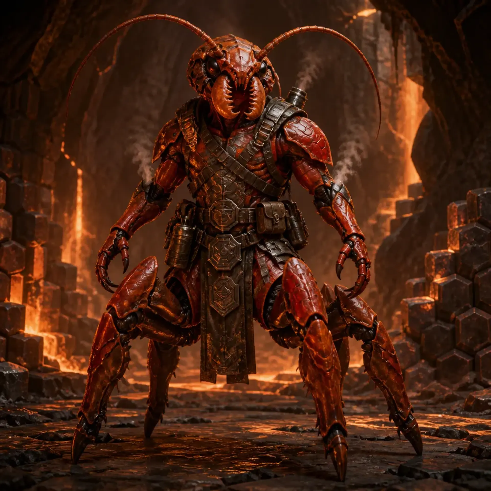 Eisenbeißer-Formiden - AI-generated fantasy Species