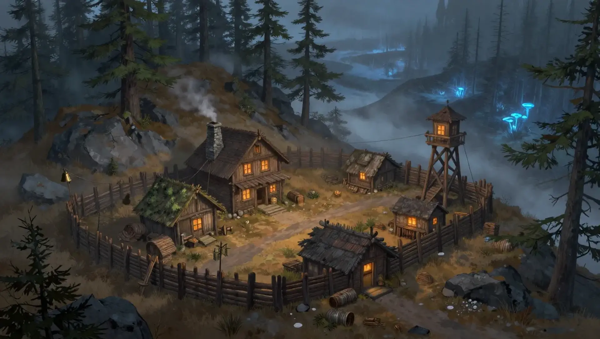 Fichtenwacht - AI-generated fantasy Settlement