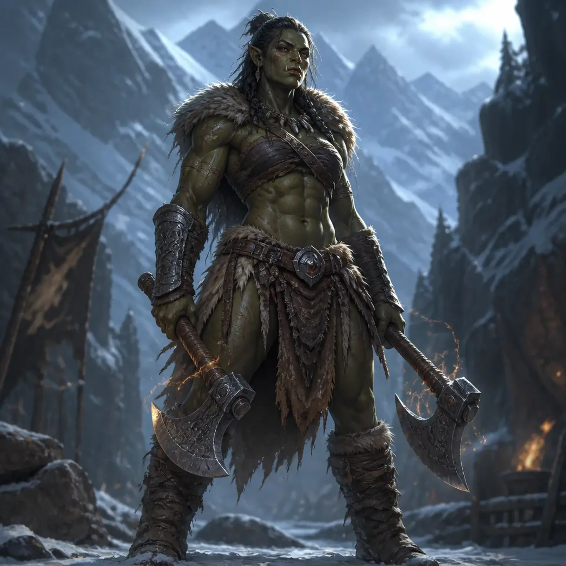 Morgat Vesk - AI-generated fantasy Character