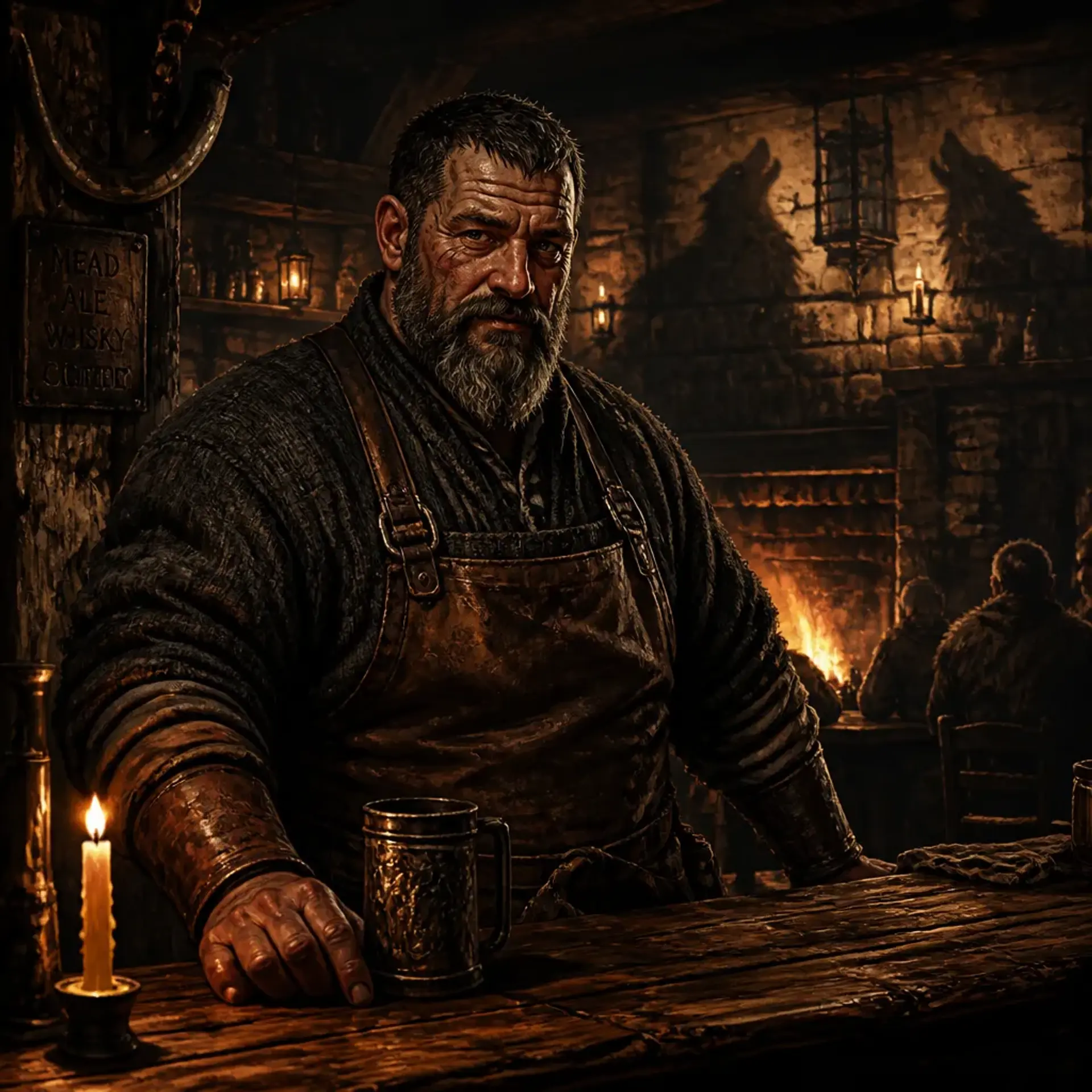The Broken Altar - AI-generated fantasy Tavern