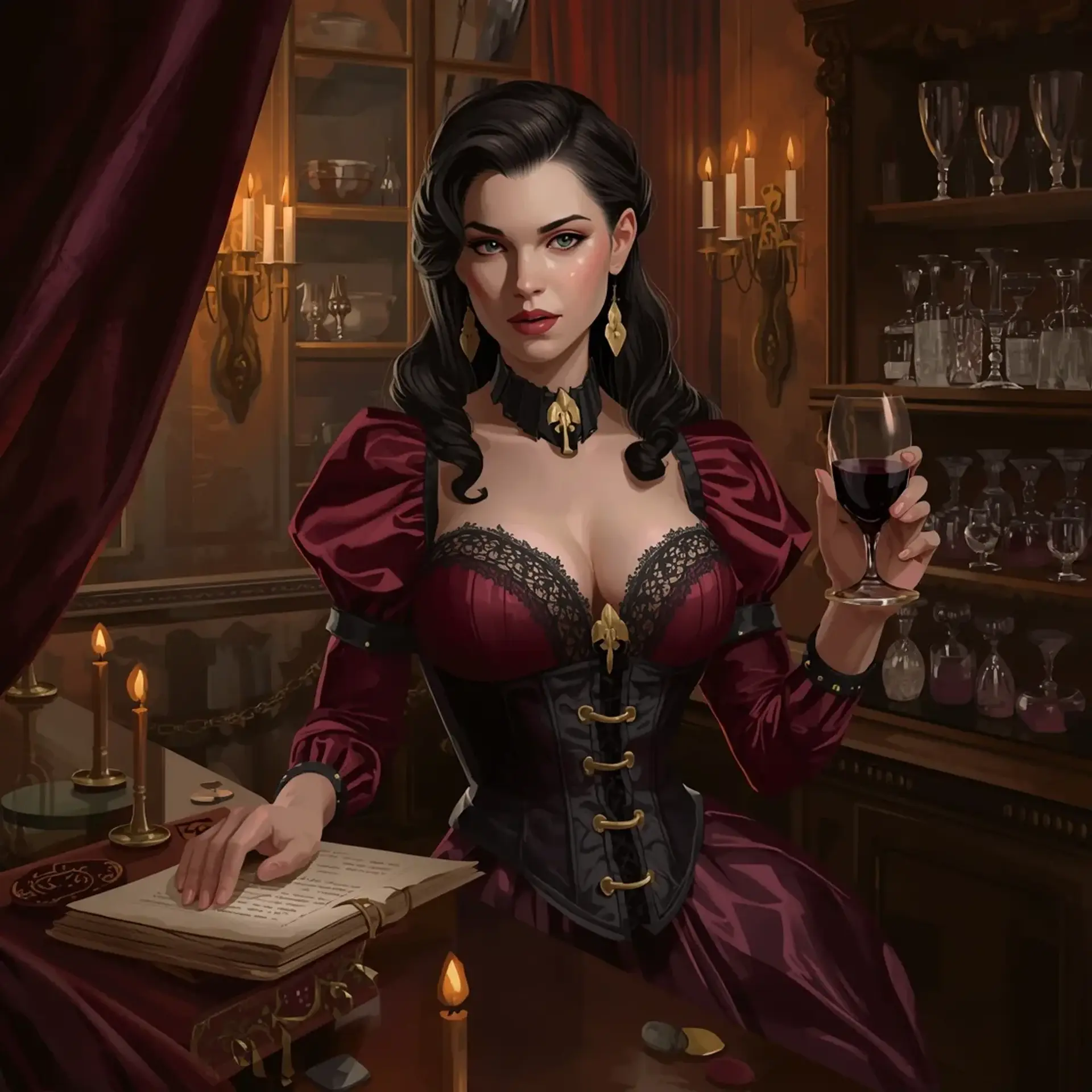 The Gilded Lily (Forsyth) - AI-generated fantasy Tavern
