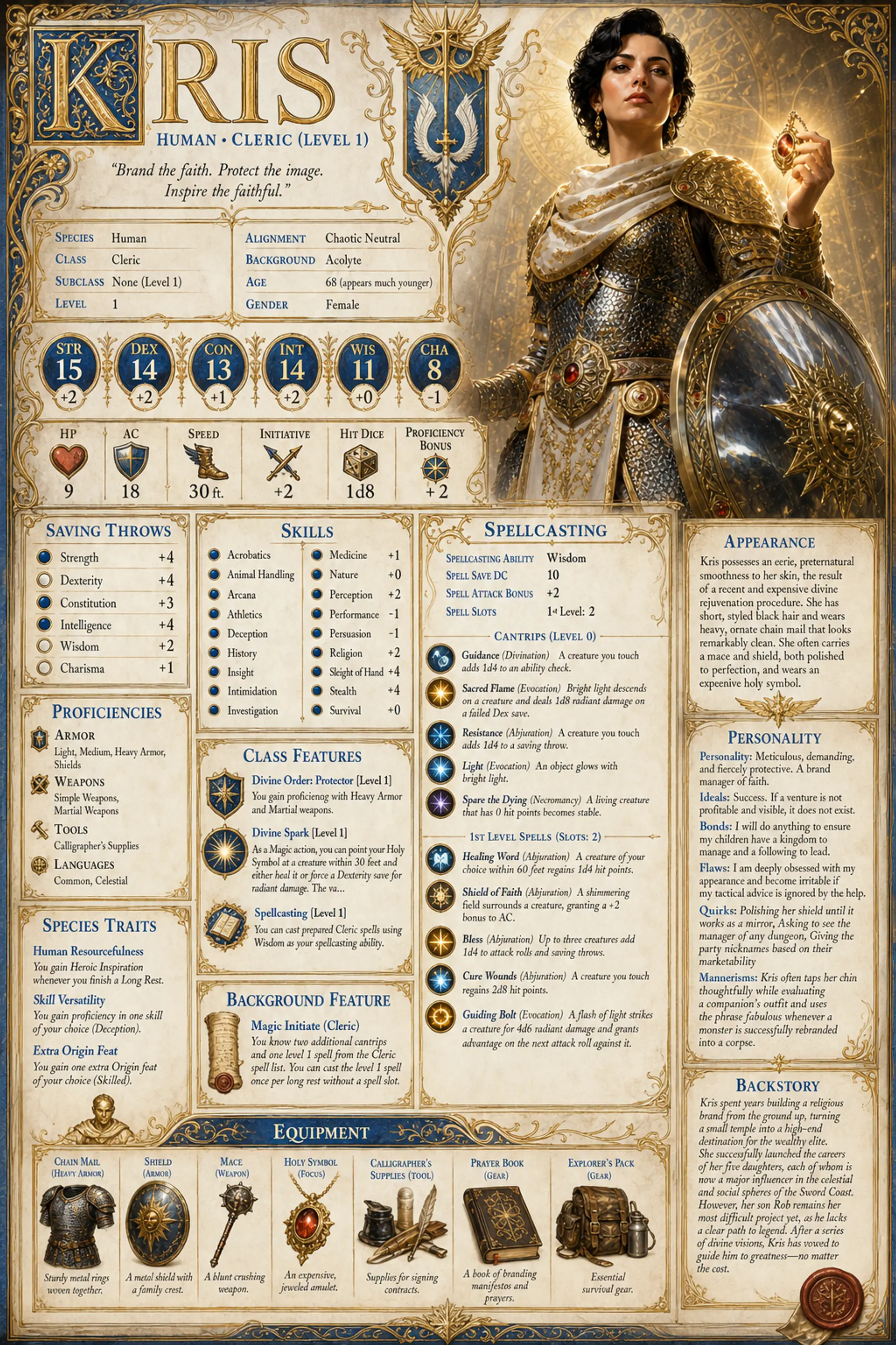Character Sheet
