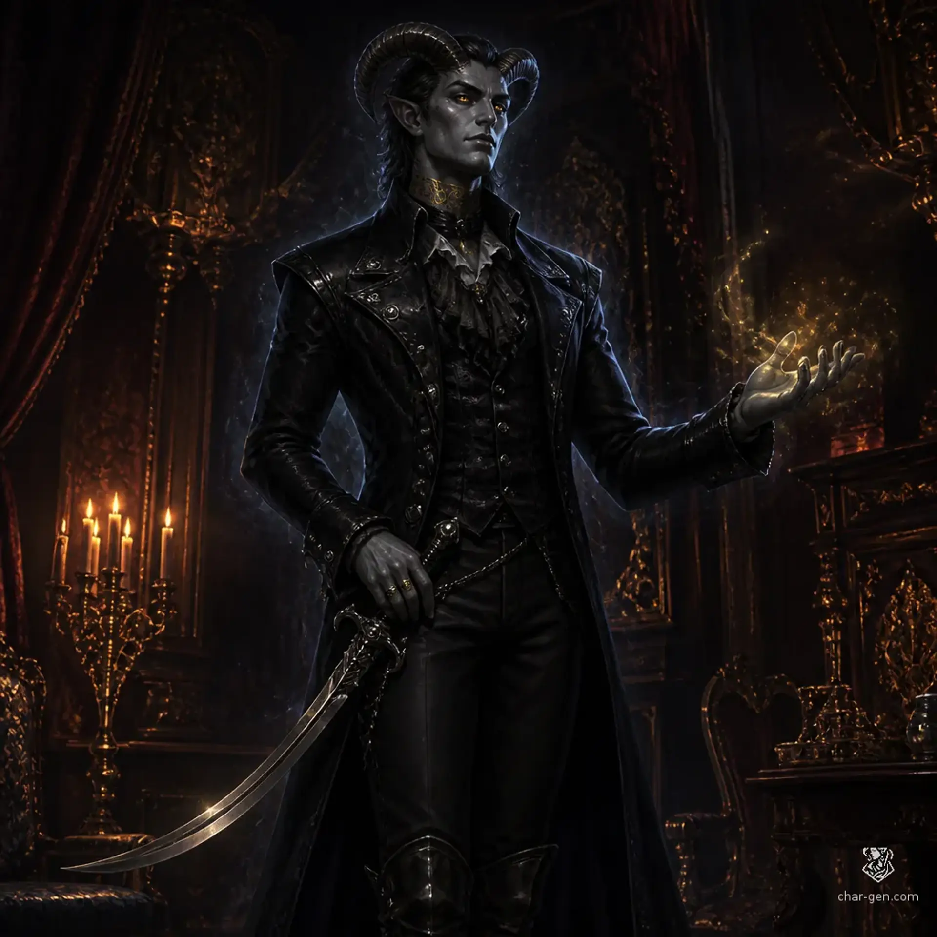 Veyr Arclight - AI-generated fantasy Character