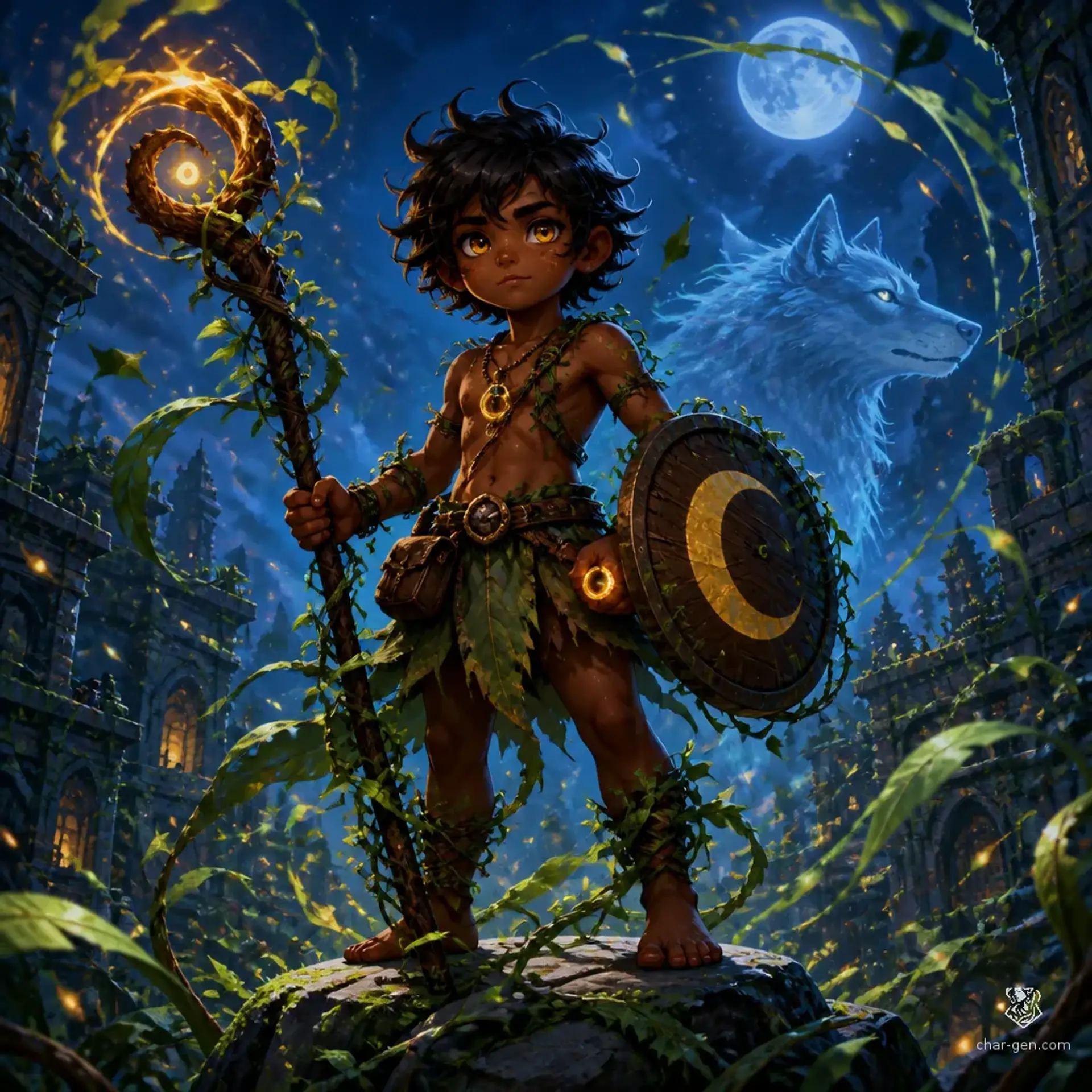 Riola Fiala - AI-generated fantasy Character