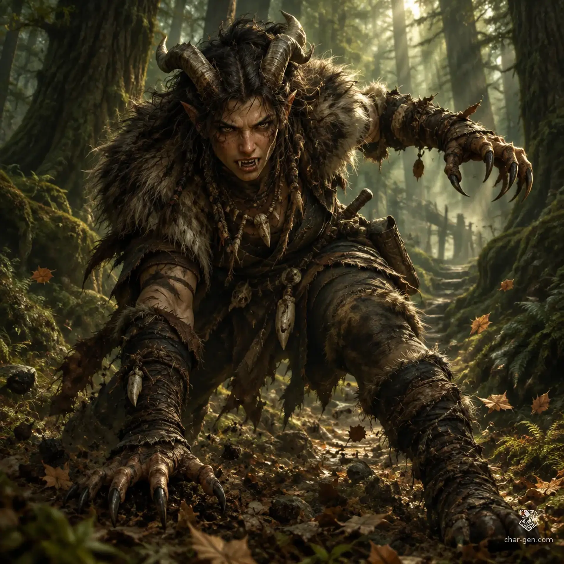 Path of Primal Rage - AI-generated fantasy Class