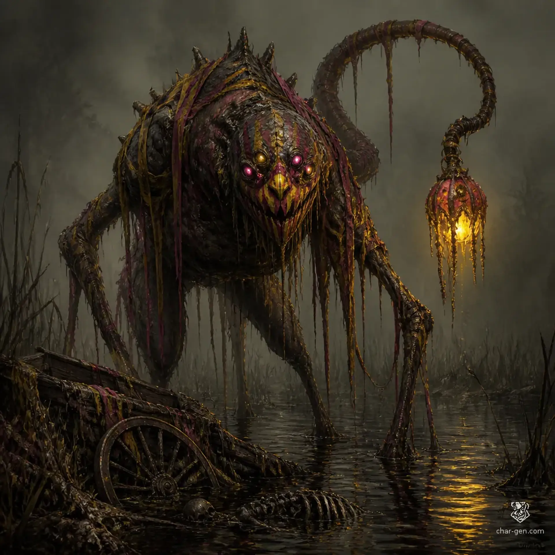 Lantern Maw - AI-generated fantasy Monster