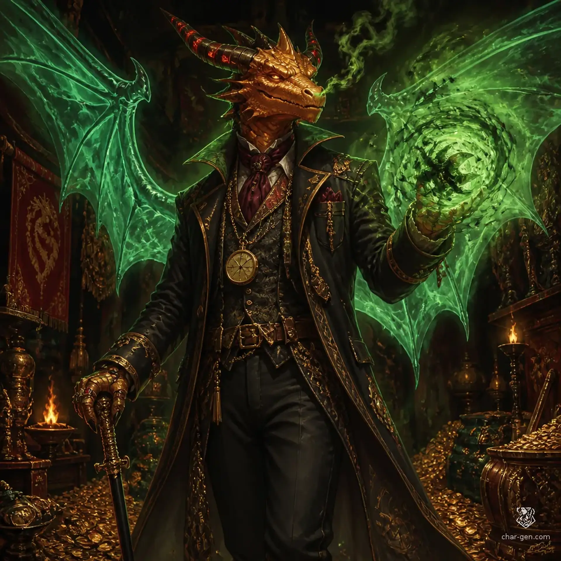 Grecher - AI-generated fantasy Character